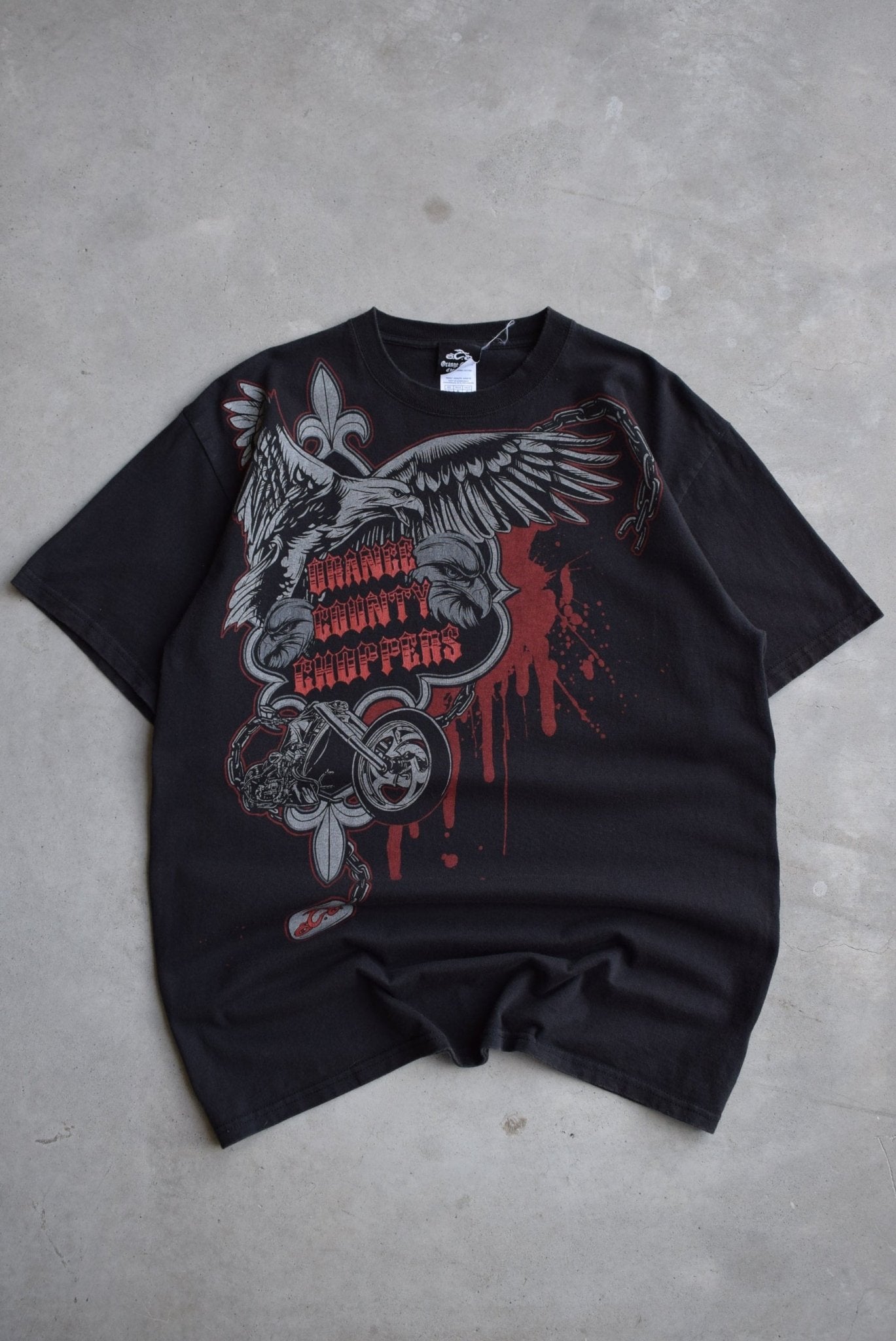 Orange County Choppers Black Graphic Tee — 2000s (L) - Retrospective Store