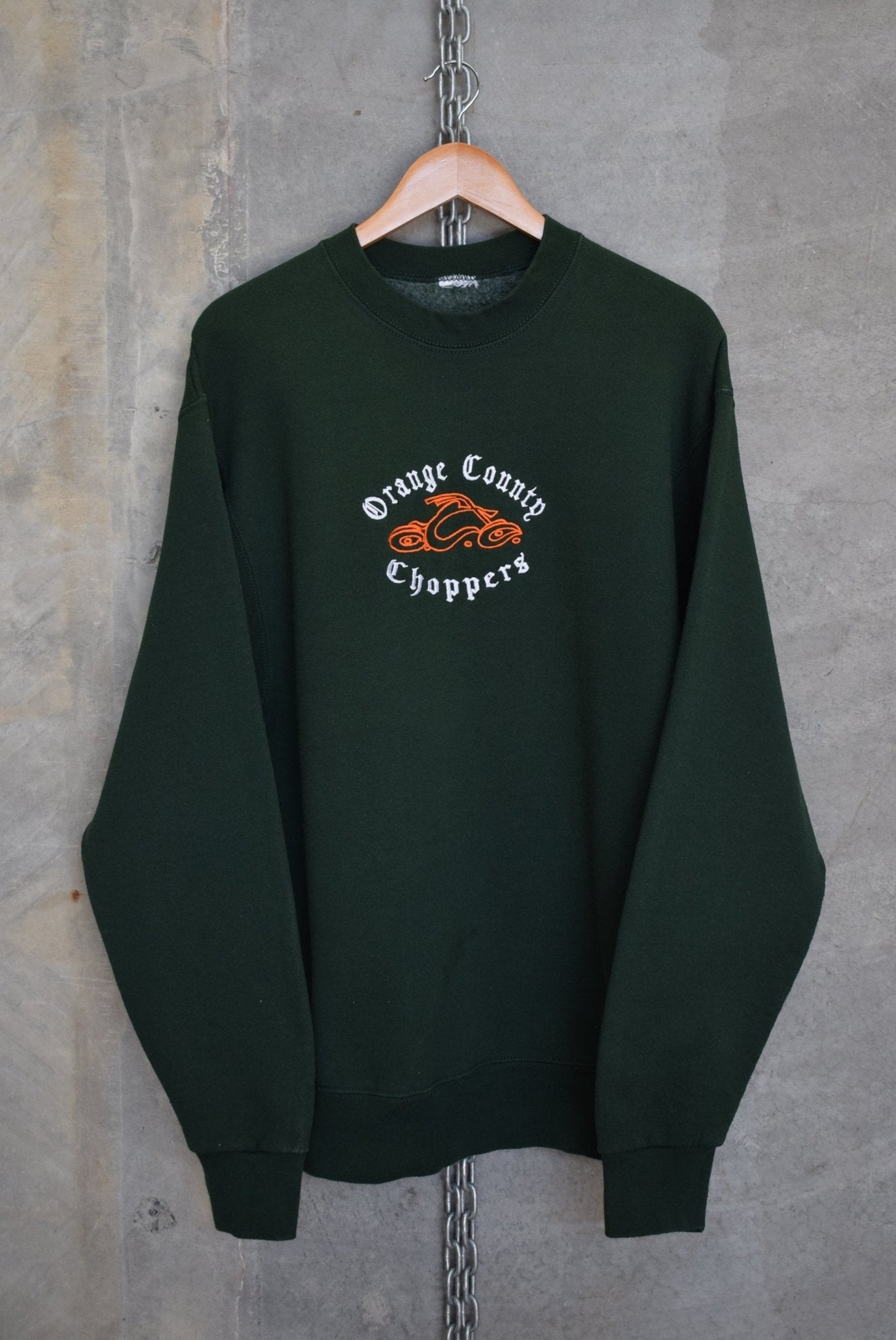 Orange County Choppers Embroidered Crewneck — 2000s (M/L) - Retrospective Store