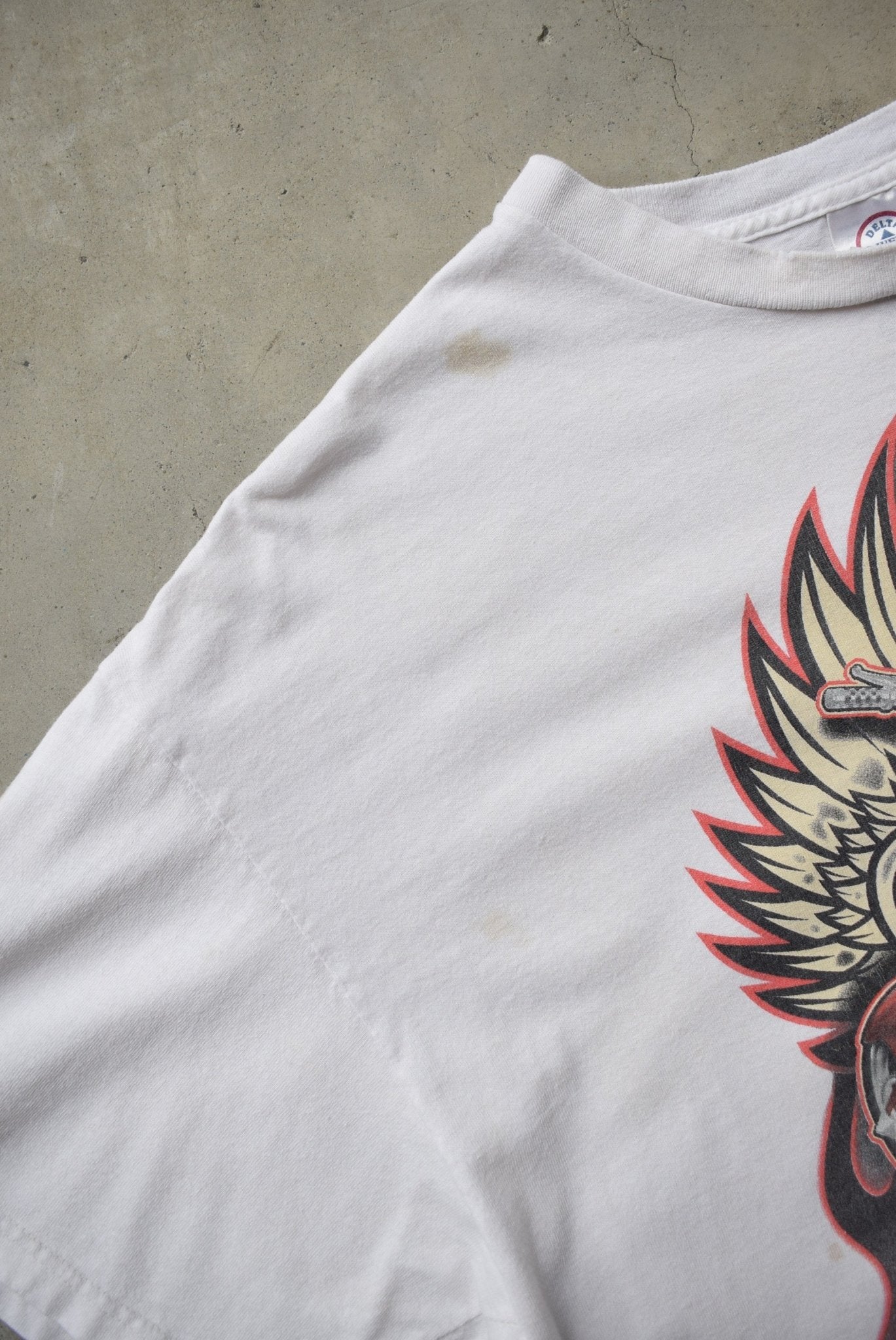 Orange County Choppers White Graphic Tee — 2000s (M/L) - Retrospective Store