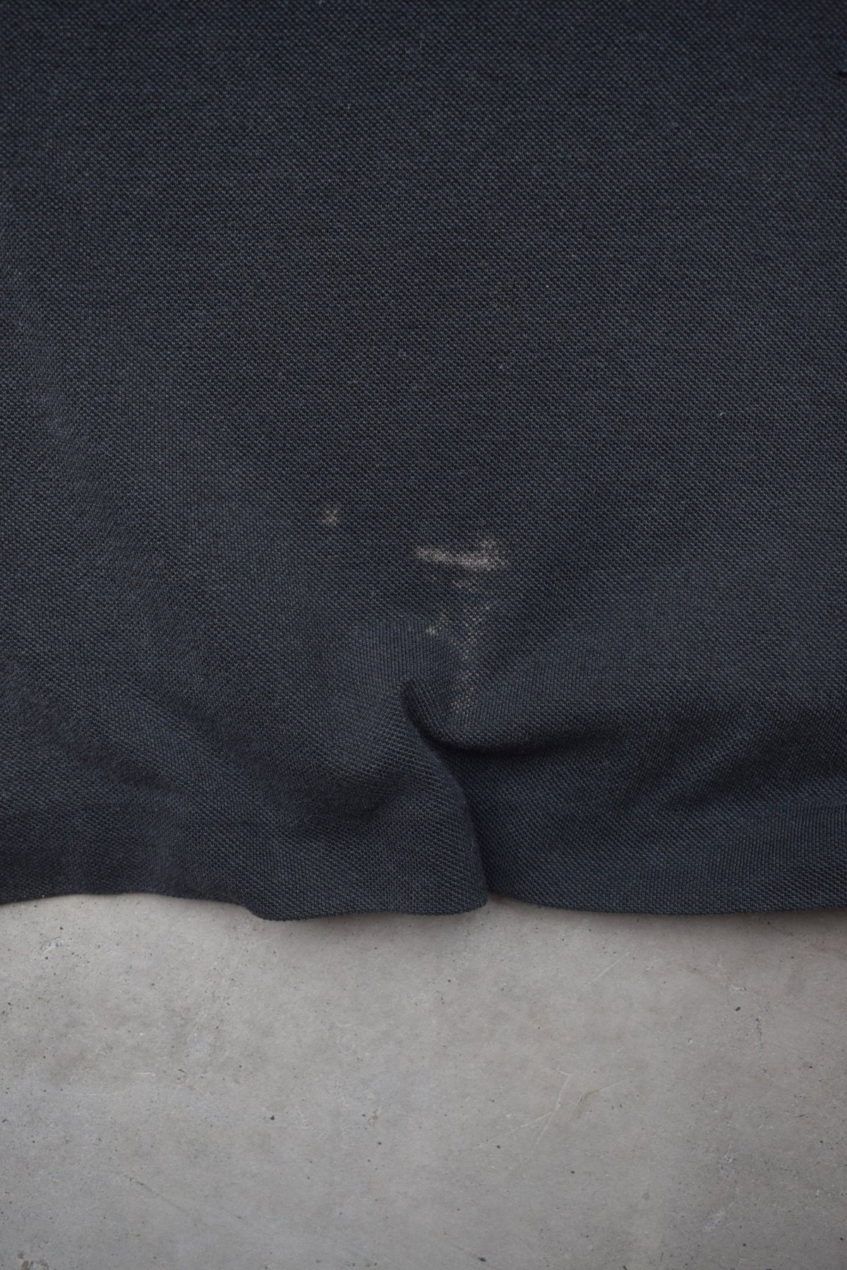 Polo Jeans Co. Ralph Lauren Black Embroidered Spellout Polo — 1990s (L) - Retrospective Store
