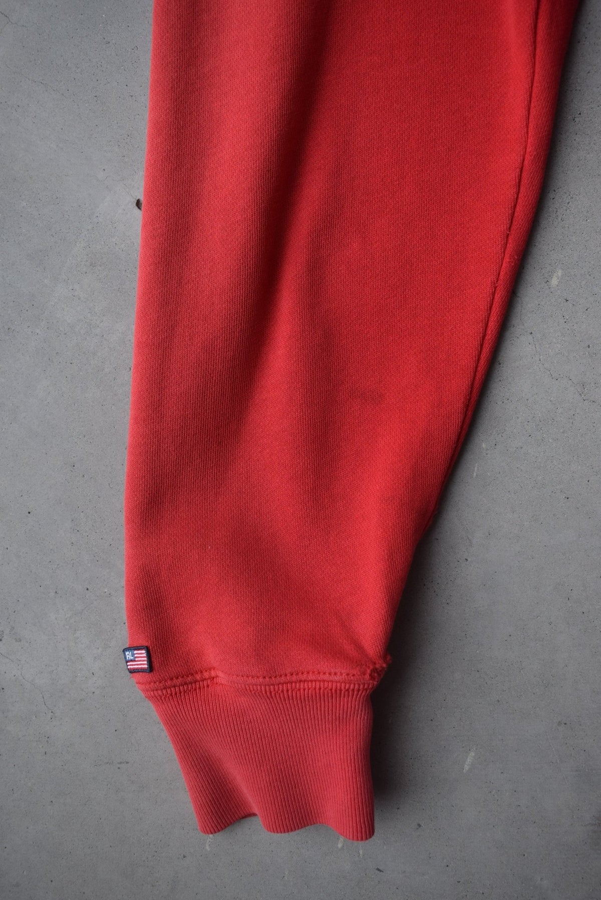 Polo Jeans Ralph Lauren Red Embroidered Spellout Hoodie — 2000s (S) - Retrospective Store