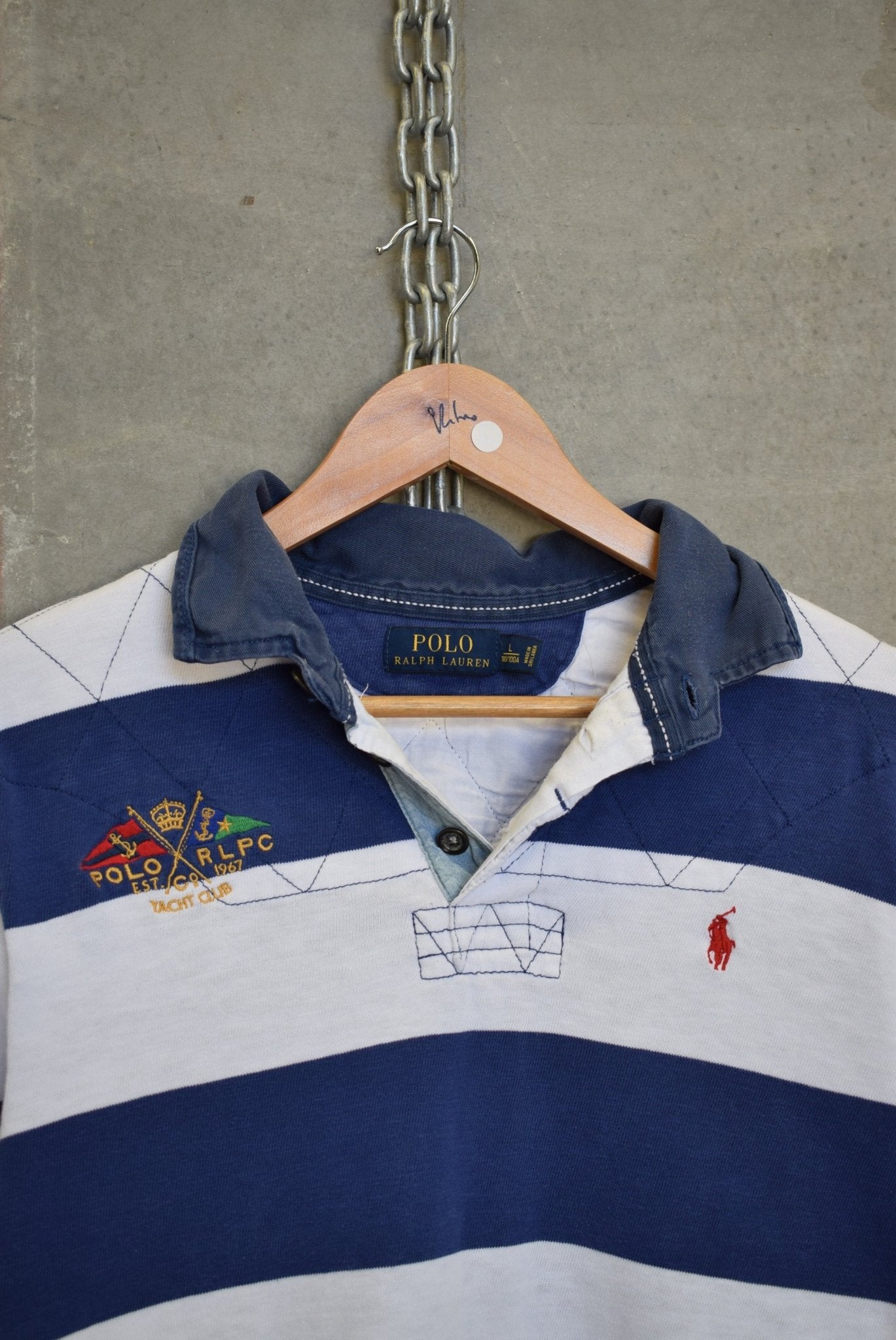Polo Ralph Lauren Classic Logo Embroidered Rugby Polo — 2000s (L) - Retrospective Store