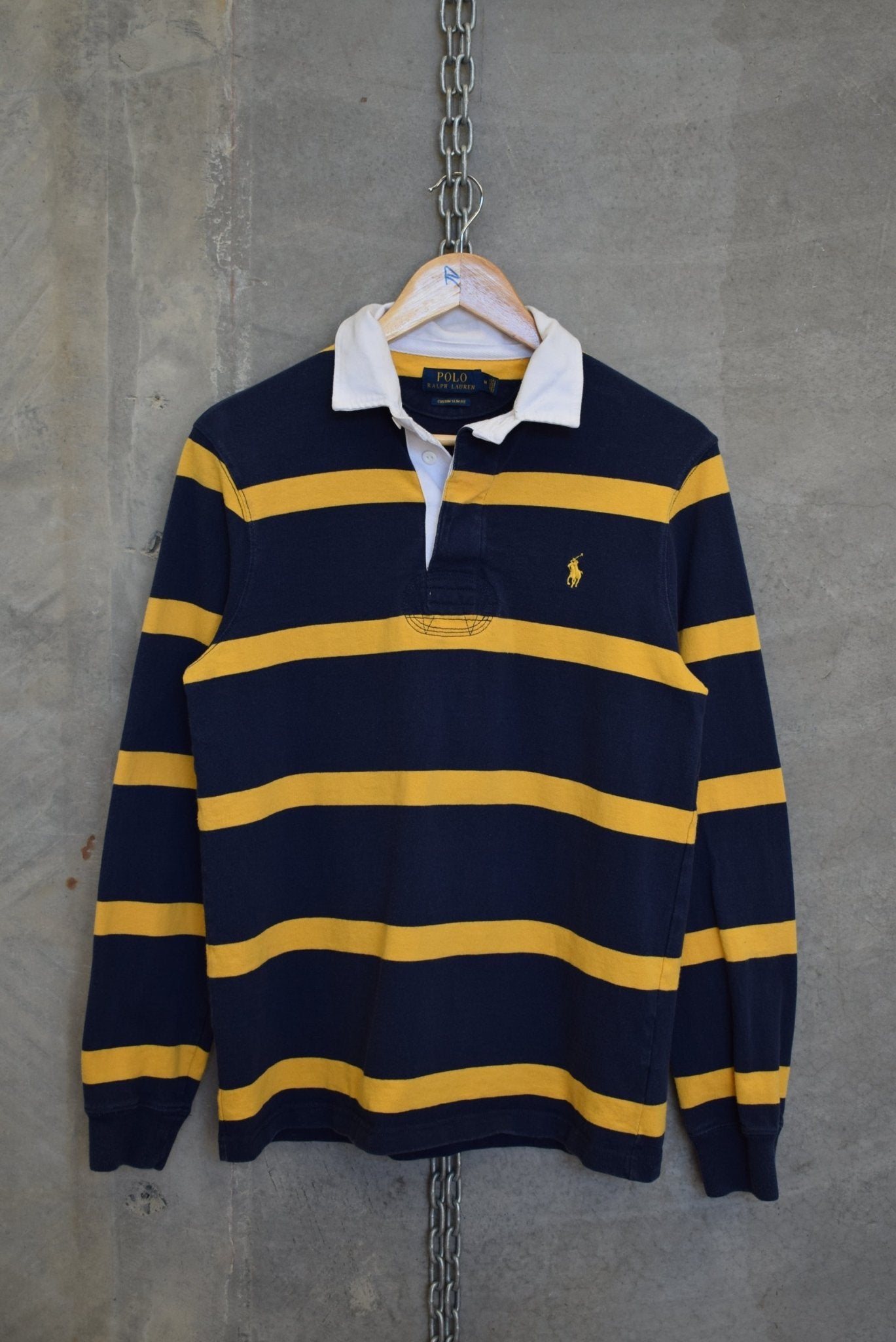 Polo Ralph Lauren Classic Logo Embroidered Rugby Polo — 2000s (M) - Retrospective Store