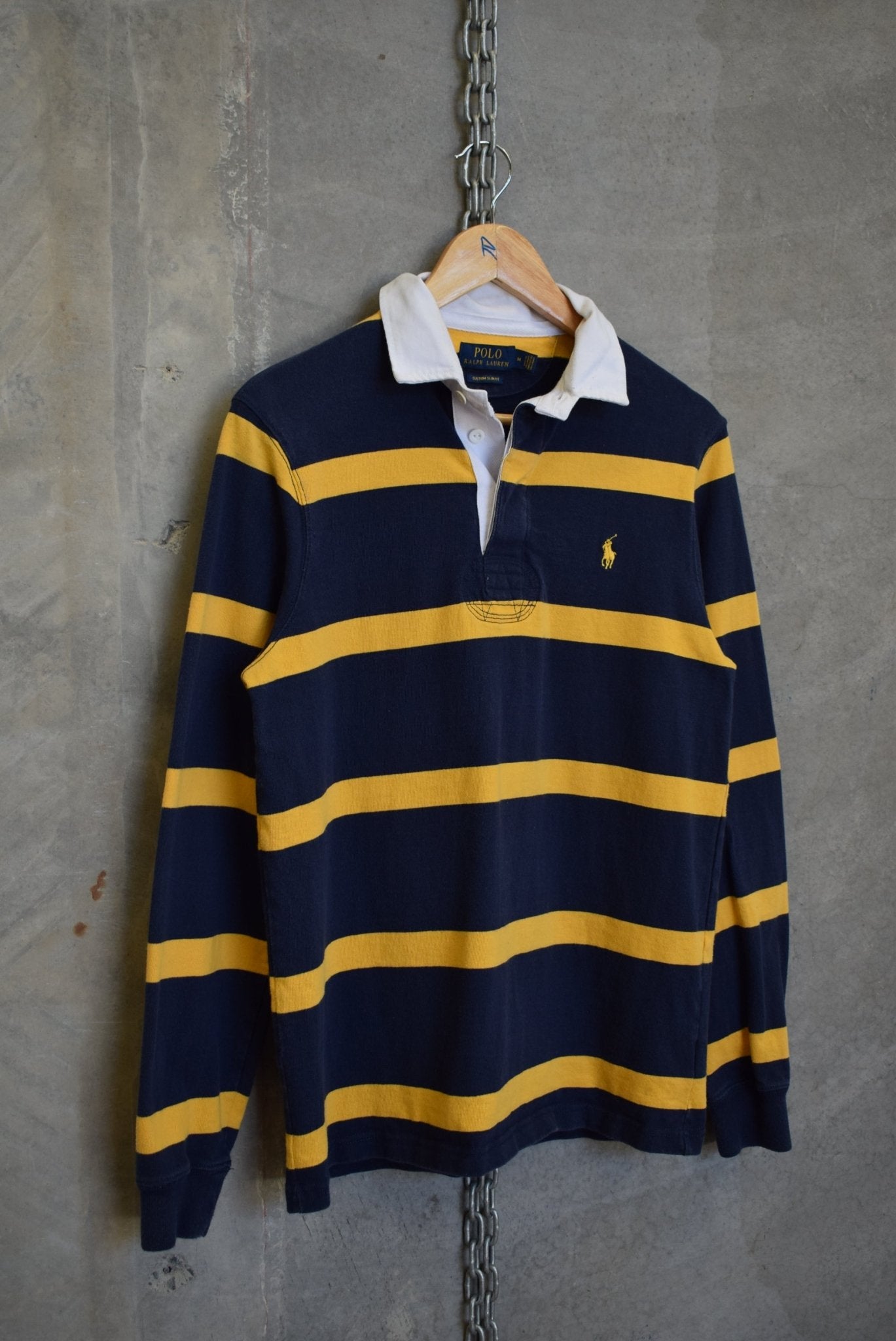 Polo Ralph Lauren Classic Logo Embroidered Rugby Polo — 2000s (M) - Retrospective Store
