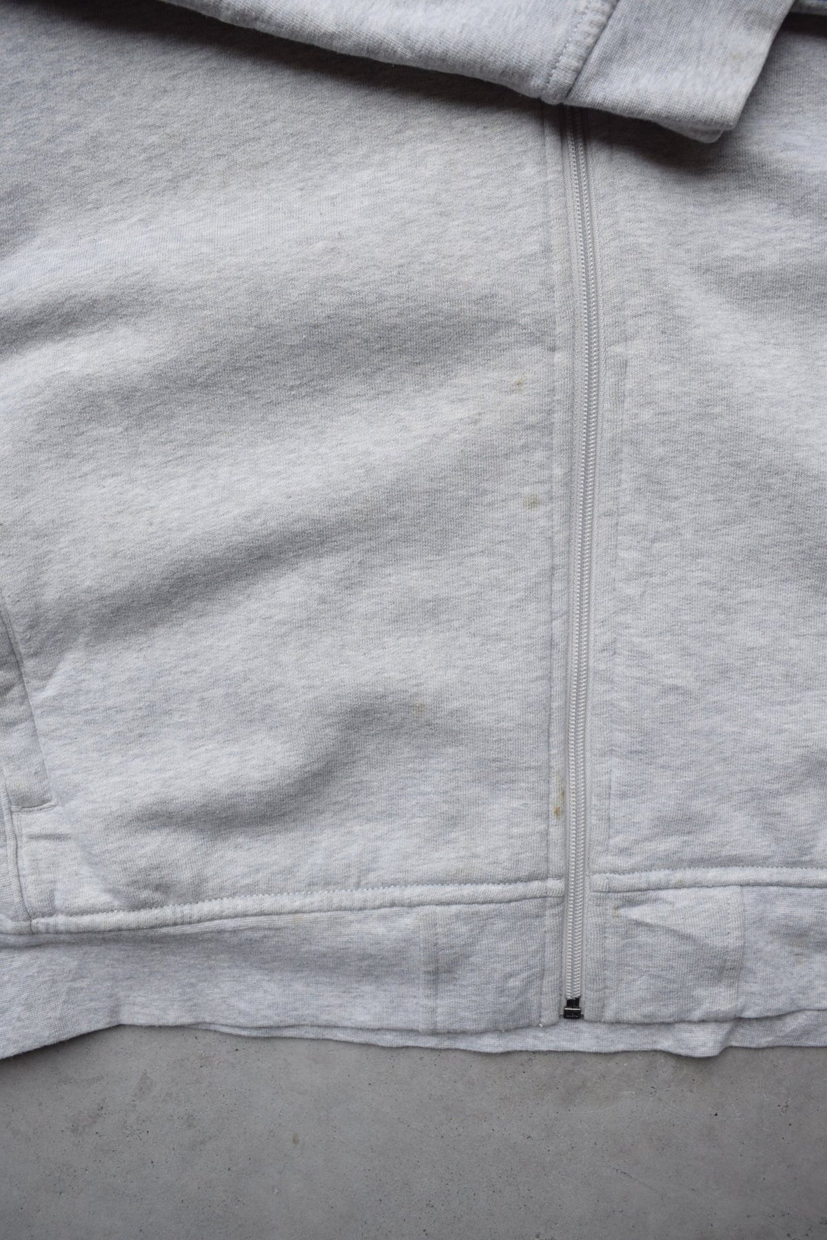 Polo Ralph Lauren Grey & Navy Embroidered Logo Jacket — 1990s (XXL) - Retrospective Store