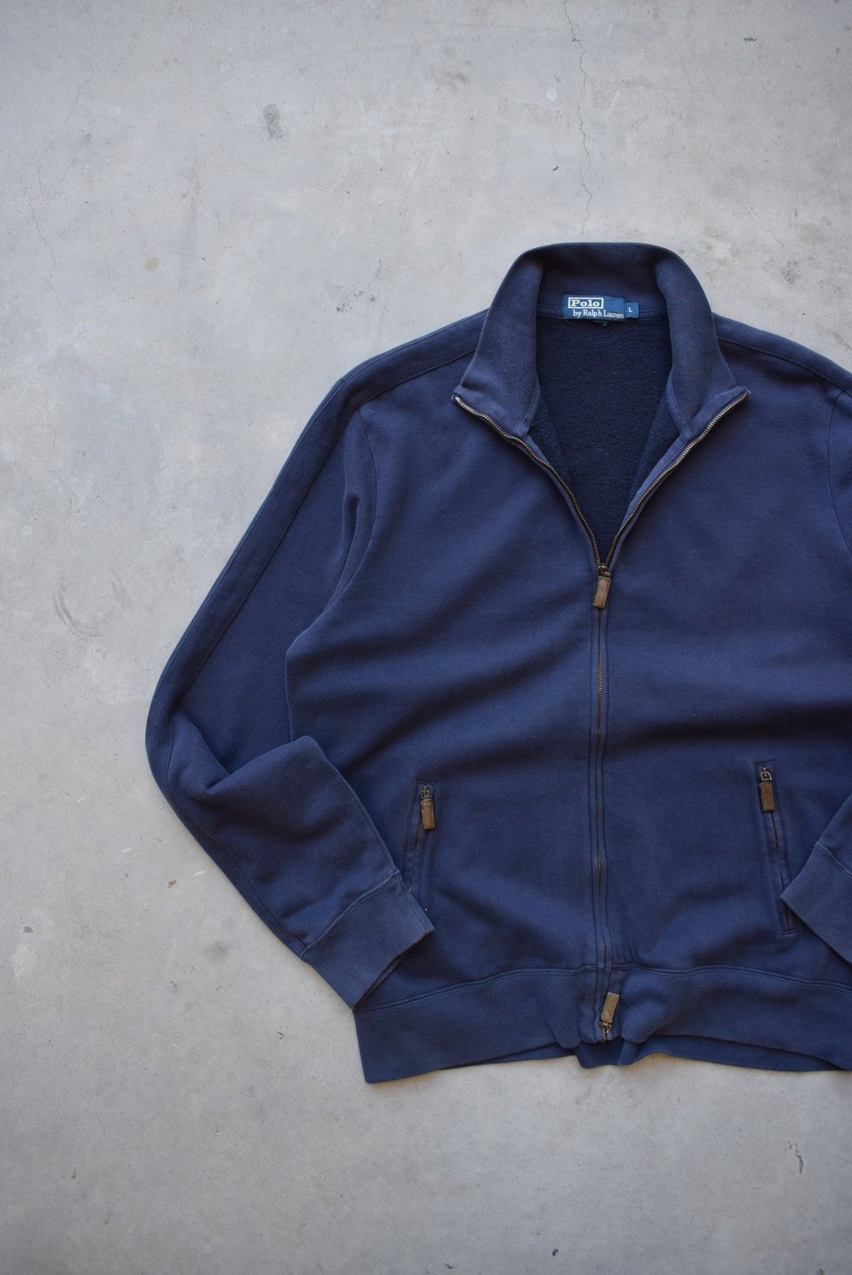 Polo Ralph Lauren Navy Jacket — 1990s (L) - Retrospective Store