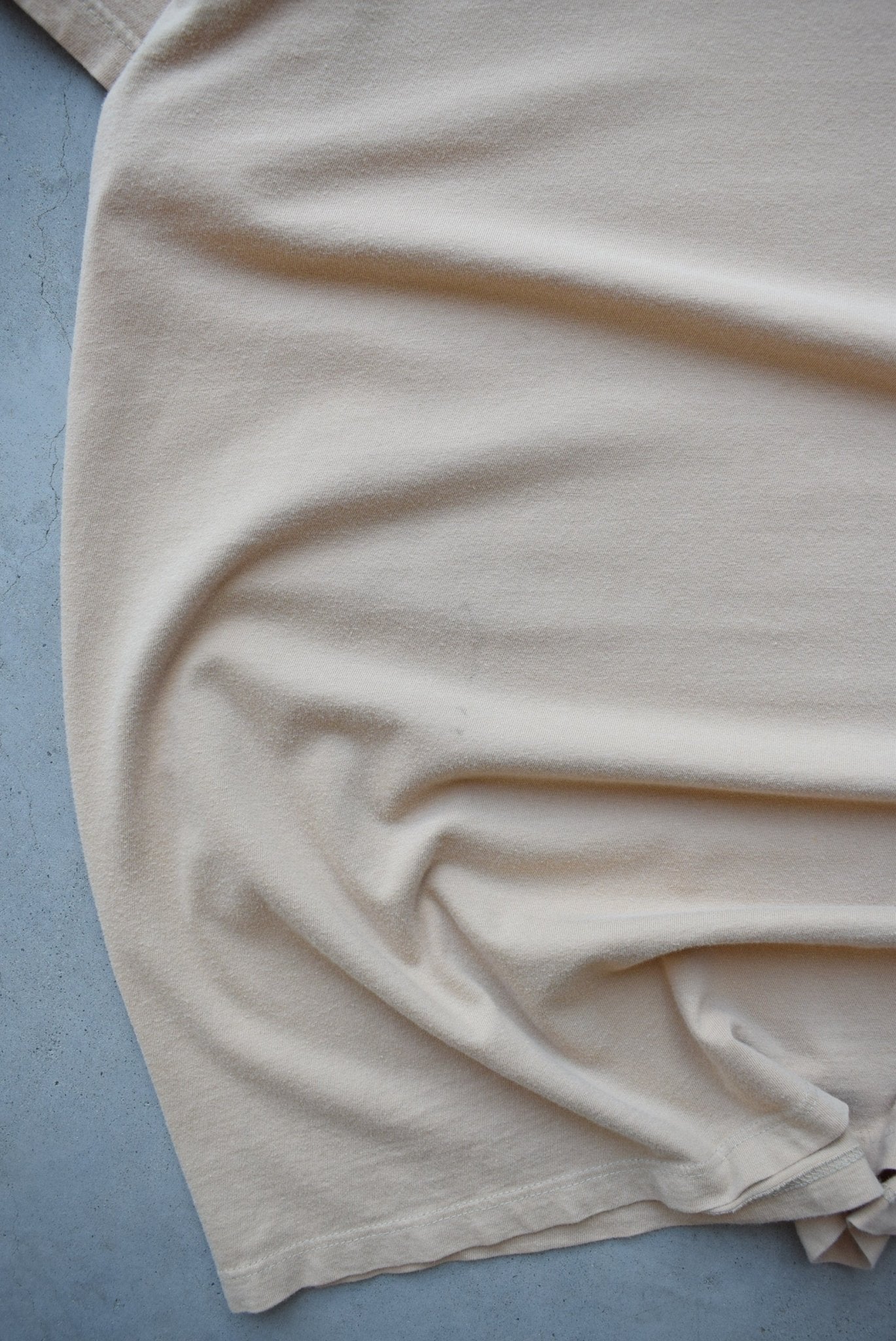 Polo Ralph Lauren Tan Embroidered Logo Tee — 1990s (XL) - Retrospective Store