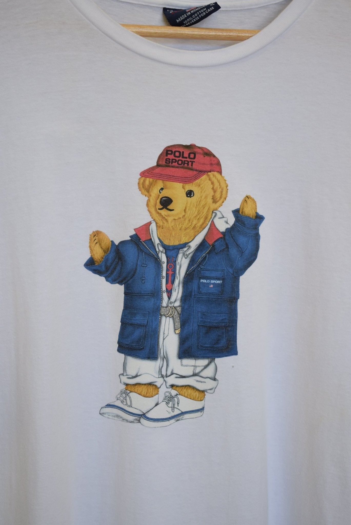 Polo Sport Ralph Lauren Bear Tee — 1990s (XL) - Retrospective Store
