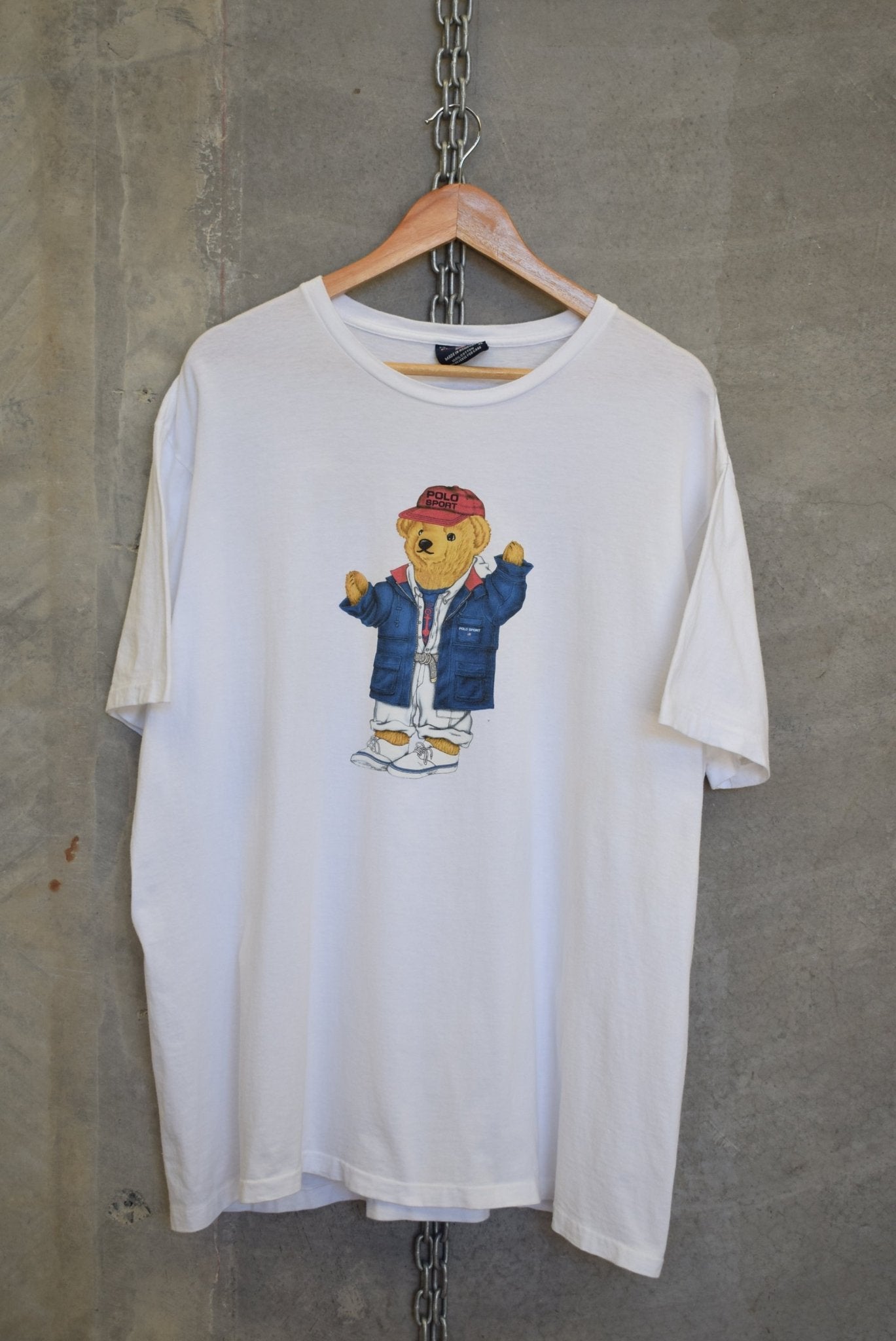 Polo Sport Ralph Lauren Bear Tee — 1990s (XL) - Retrospective Store