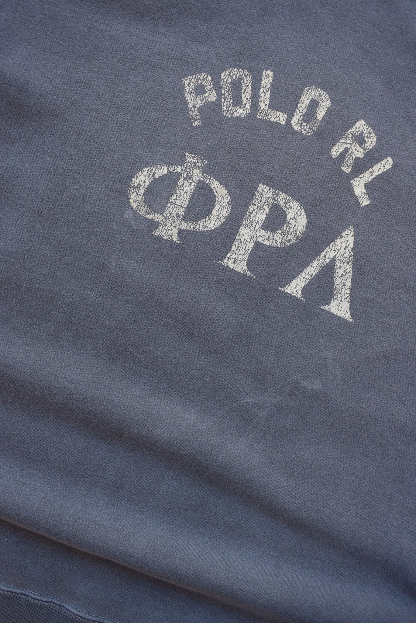 Polo Sport Ralph Lauren Grey Spellout 3/4 Sleeve Crewneck — 2000s (S/M) - Retrospective Store
