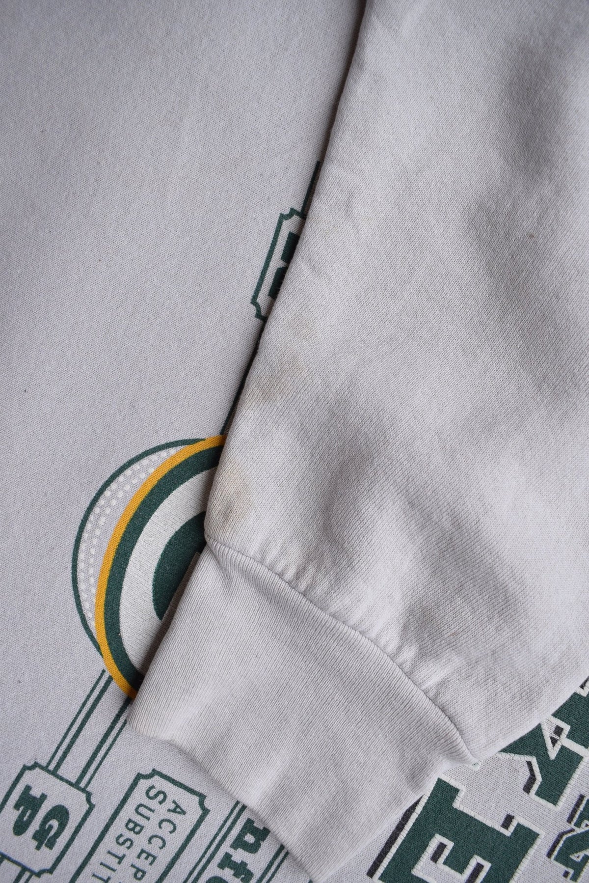Pro-Player x NFL Green Bay Packers Cream Crewneck — 1997 (M/L) - Retrospective Store