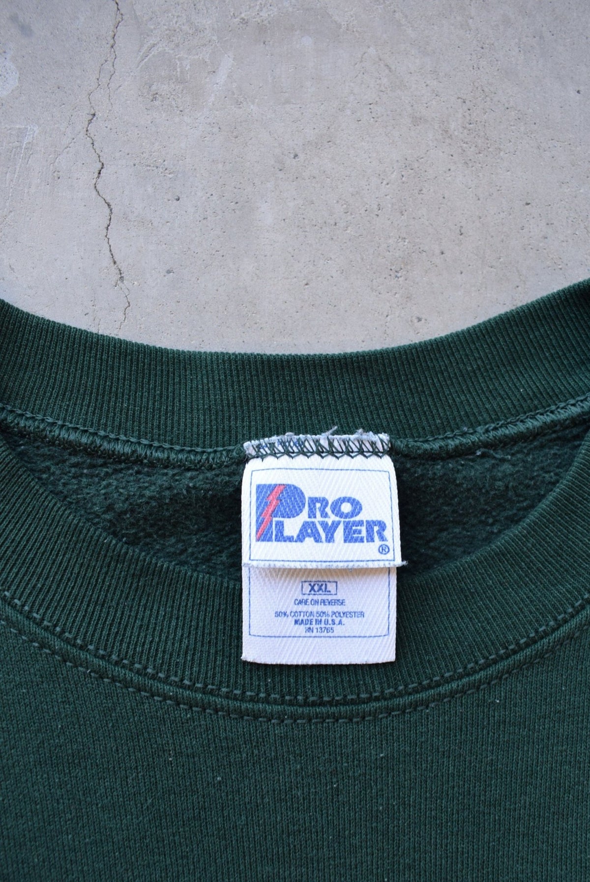 Pro-Player x NFL Green Bay Packers Green Graphic Crewneck — 1990s (XXL) - Retrospective Store