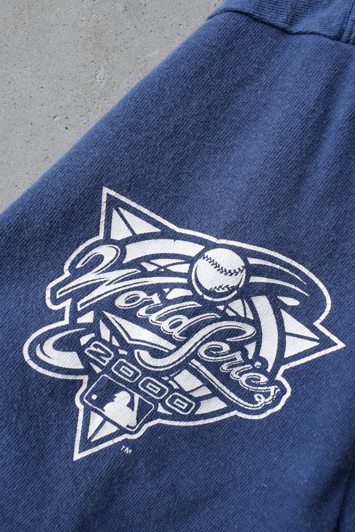 Puma x MLB New York Yankees Navy Graphic Tee — 2000 (XL) - Retrospective Store