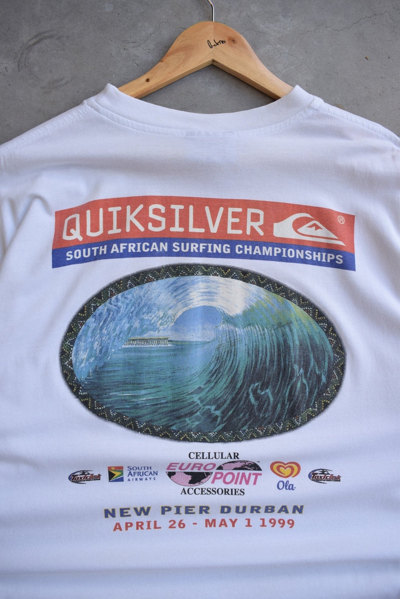 Quiksilver South African Surfing Championships Tee — 1999 (L/XL) - Retrospective Store
