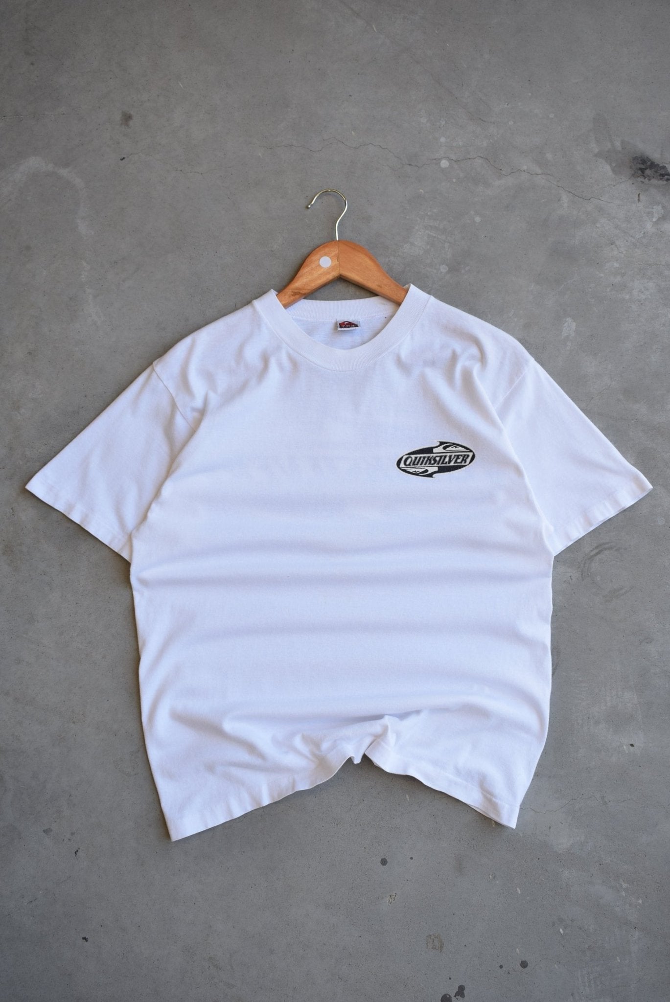 Quiksilver Spellout Tee — 1990s (S) - Retrospective Store