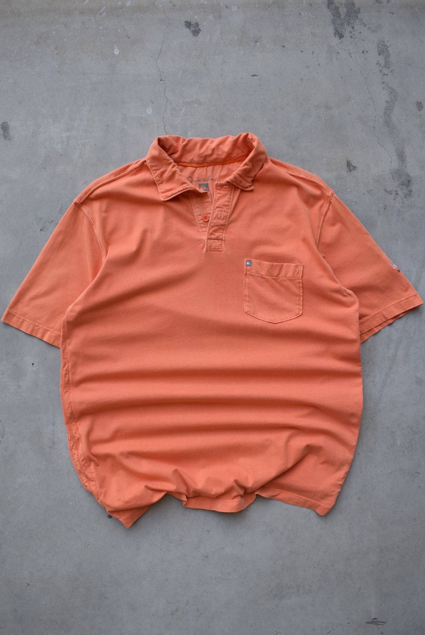 Quiksilver Surfwear Orange Polo — 2000s (L) - Retrospective Store