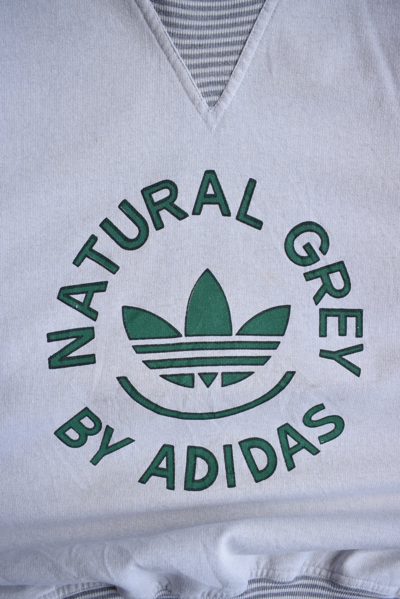 *Rare* Vintage 80s Adidas 'Natural Grey' Crewneck (L) - Retrospective Store