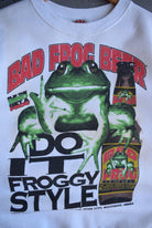 *Rare* Vintage 90s Bad Frog Beer Graphic Crewneck (M) - Retrospective Store