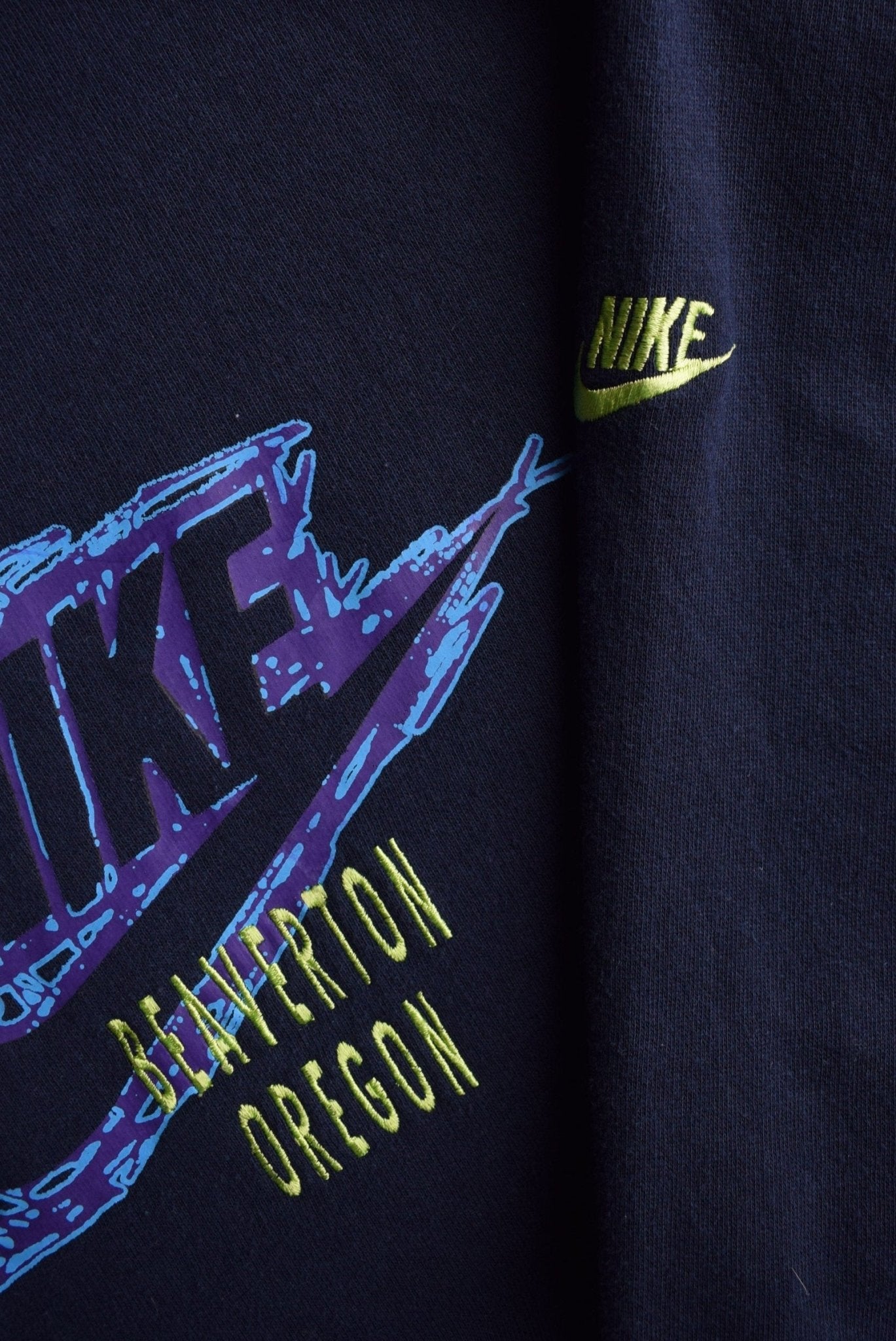 *Rare* Vintage 90s Nike Oregon Embroidered Spellout Crewneck (XL) - Retrospective Store