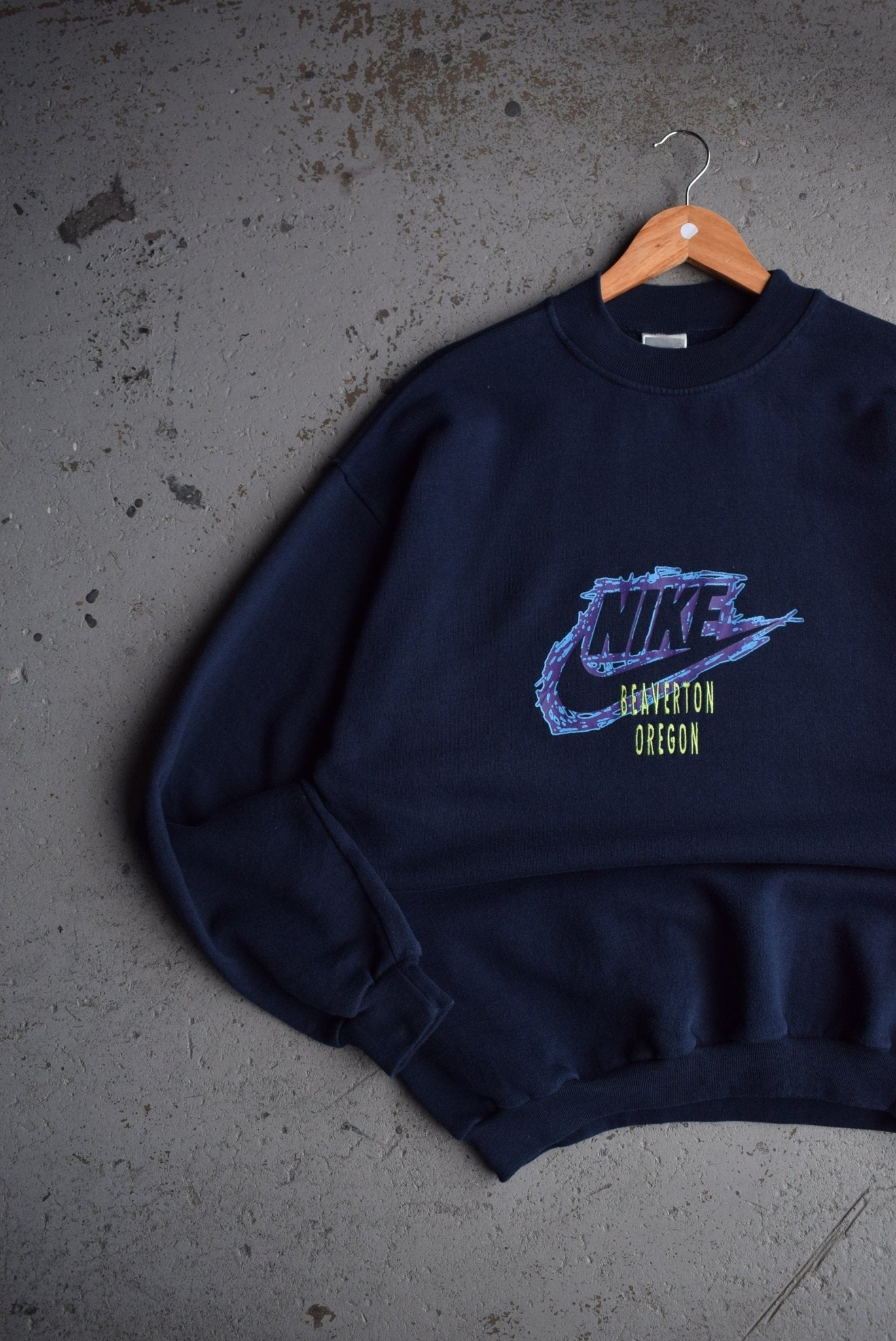 *Rare* Vintage 90s Nike Oregon Embroidered Spellout Crewneck (XL) - Retrospective Store