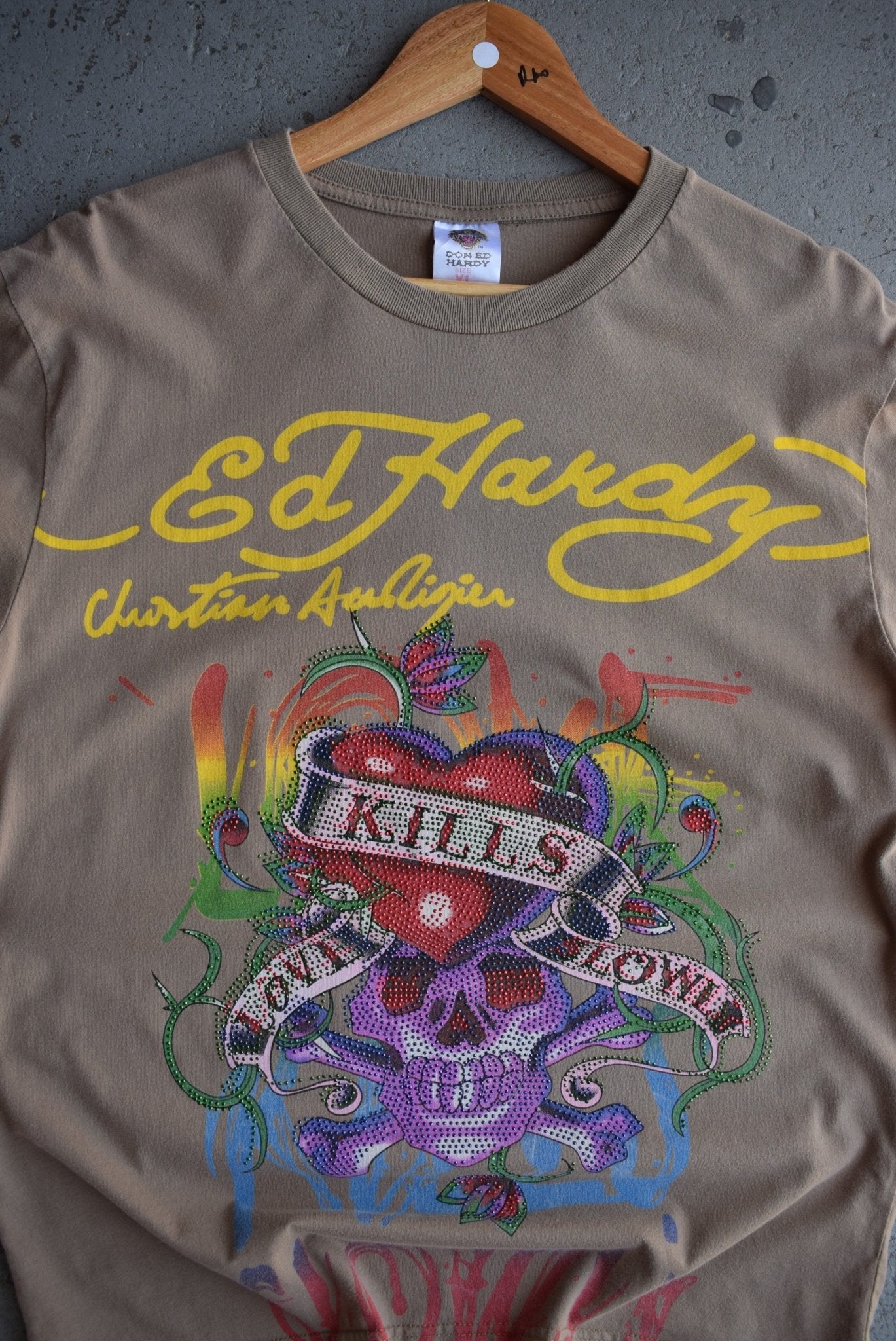 *Rare* Vintage Ed Hardy Graphic Long Sleeve Tee (M/L) - Retrospective Store