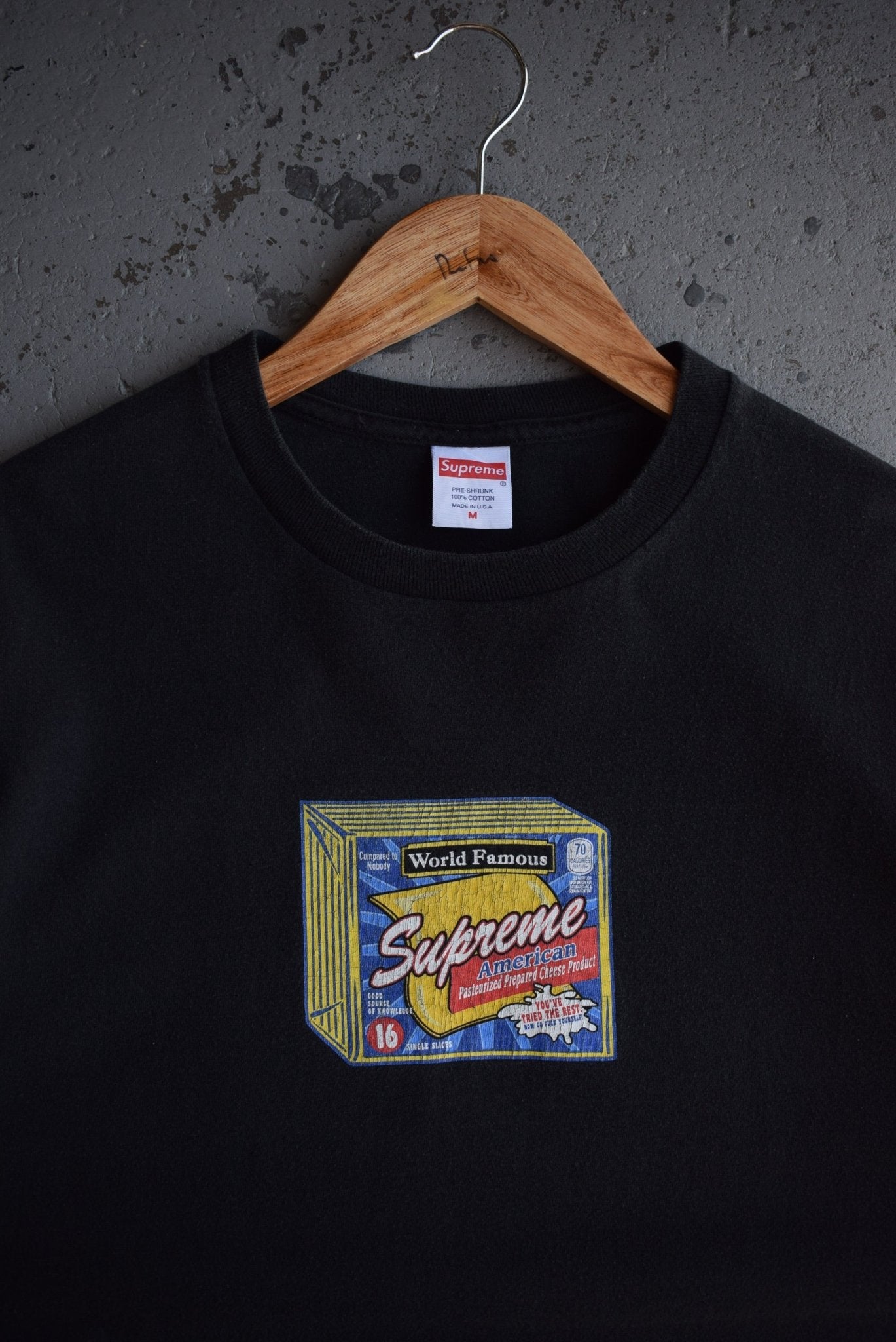 *Rare* Vintage Supreme American Cheese Tee (M/L) - Retrospective Store