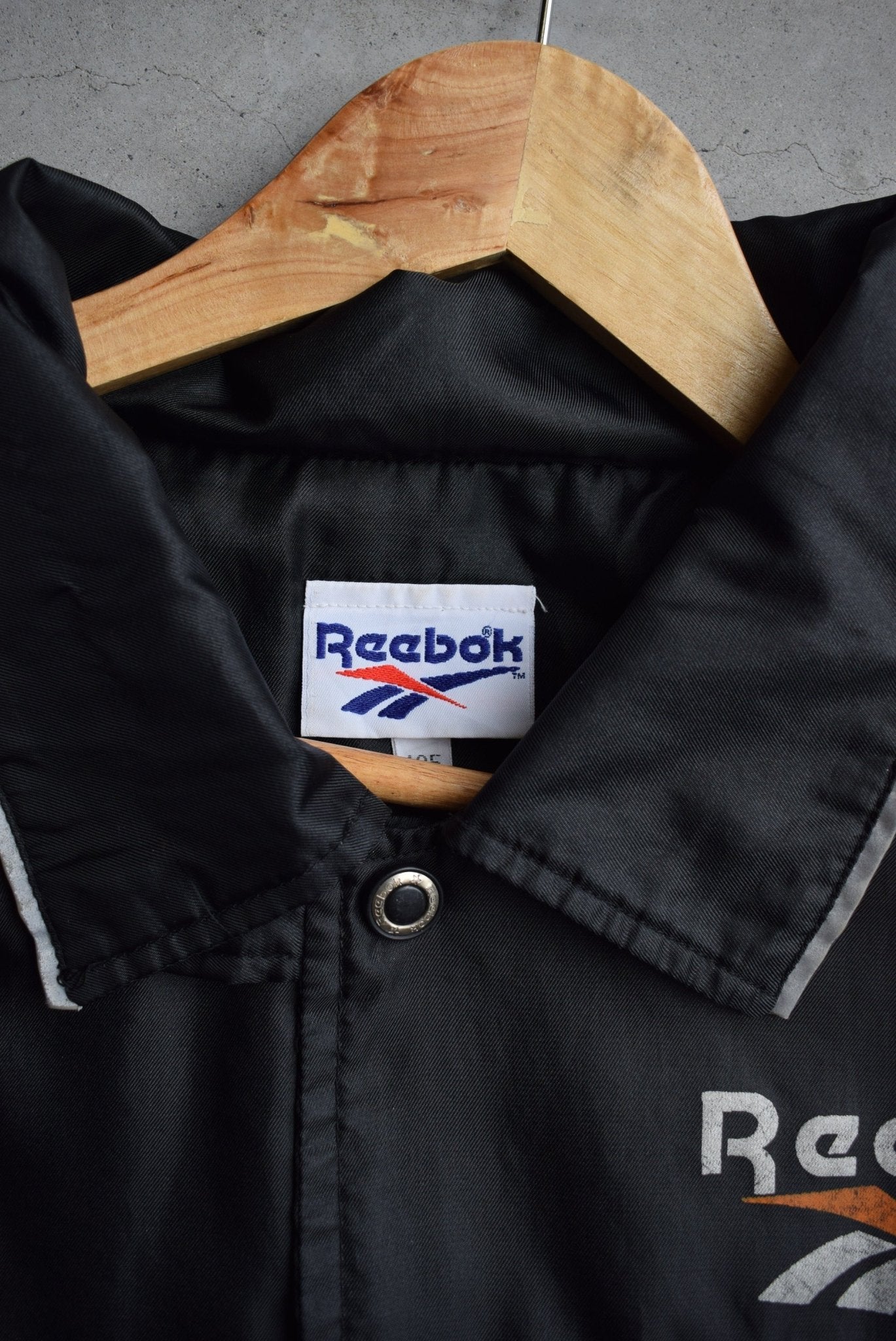 Reebok Spellout Windbreaker Jacket — 1990s (XL/XXL) - Retrospective Store