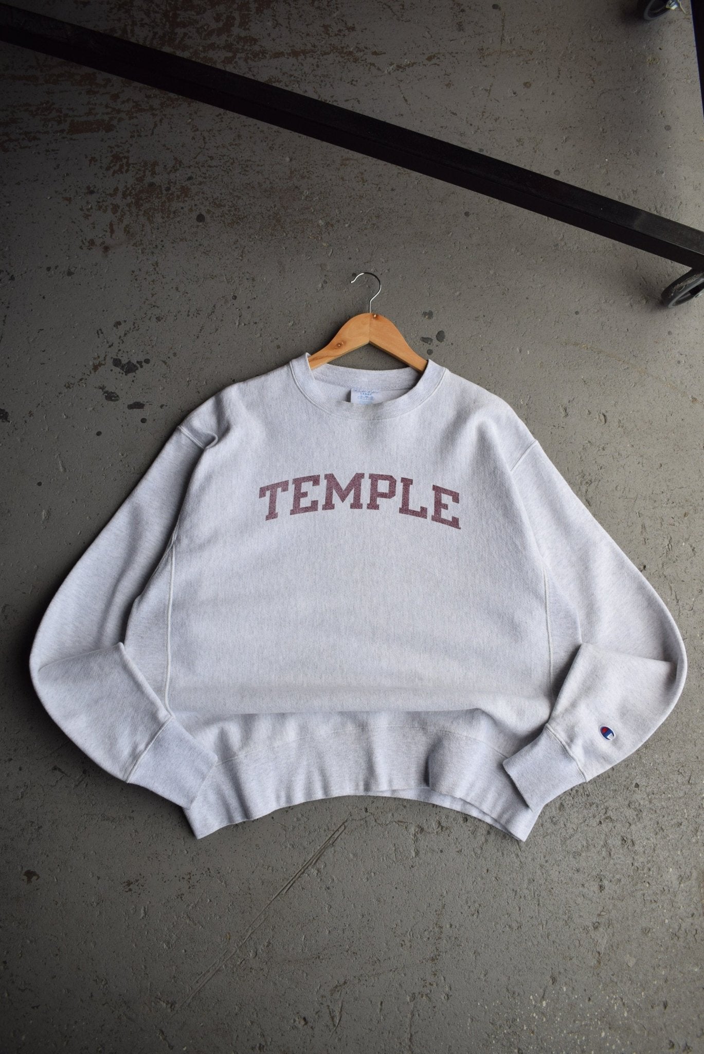 *Reverse - weave* Vintage 90s Champion x Temple University Crewneck (L) - Retrospective Store