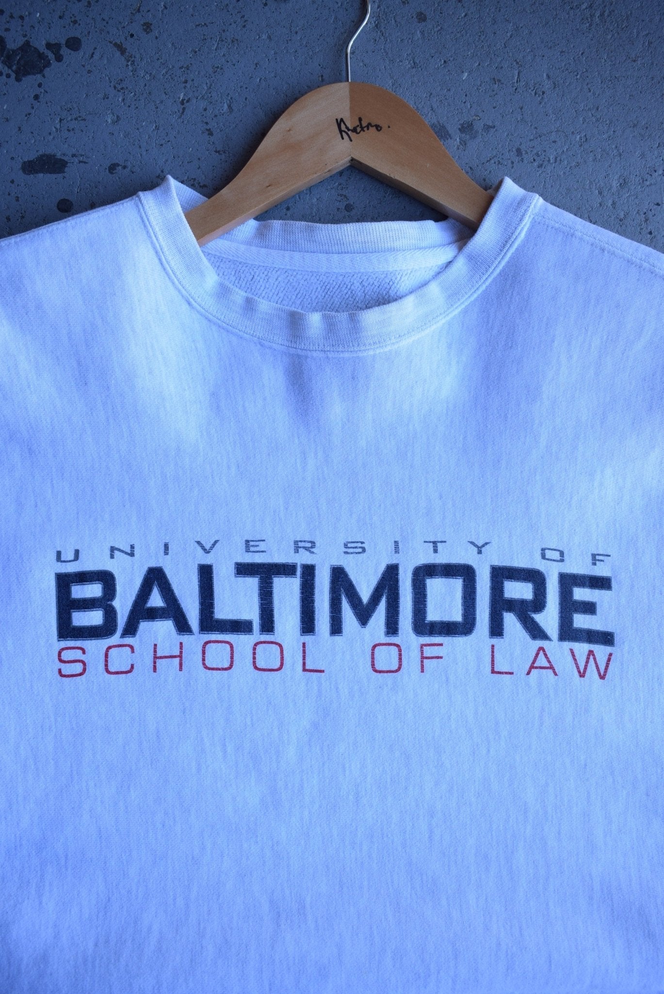 *Reverse - weave* Vintage Jansport x University of Baltimore Crewneck (M) - Retrospective Store