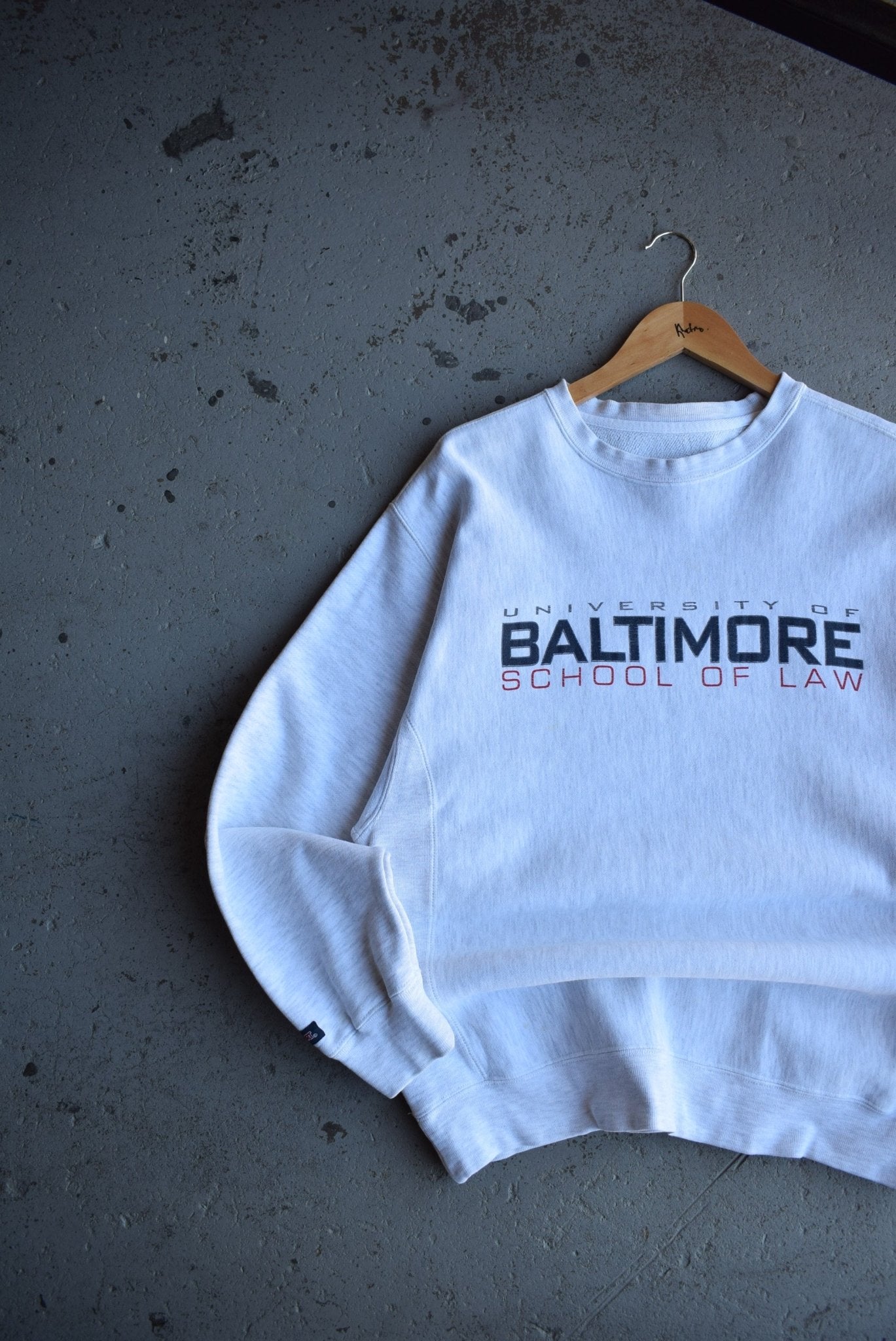 *Reverse - weave* Vintage Jansport x University of Baltimore Crewneck (M) - Retrospective Store