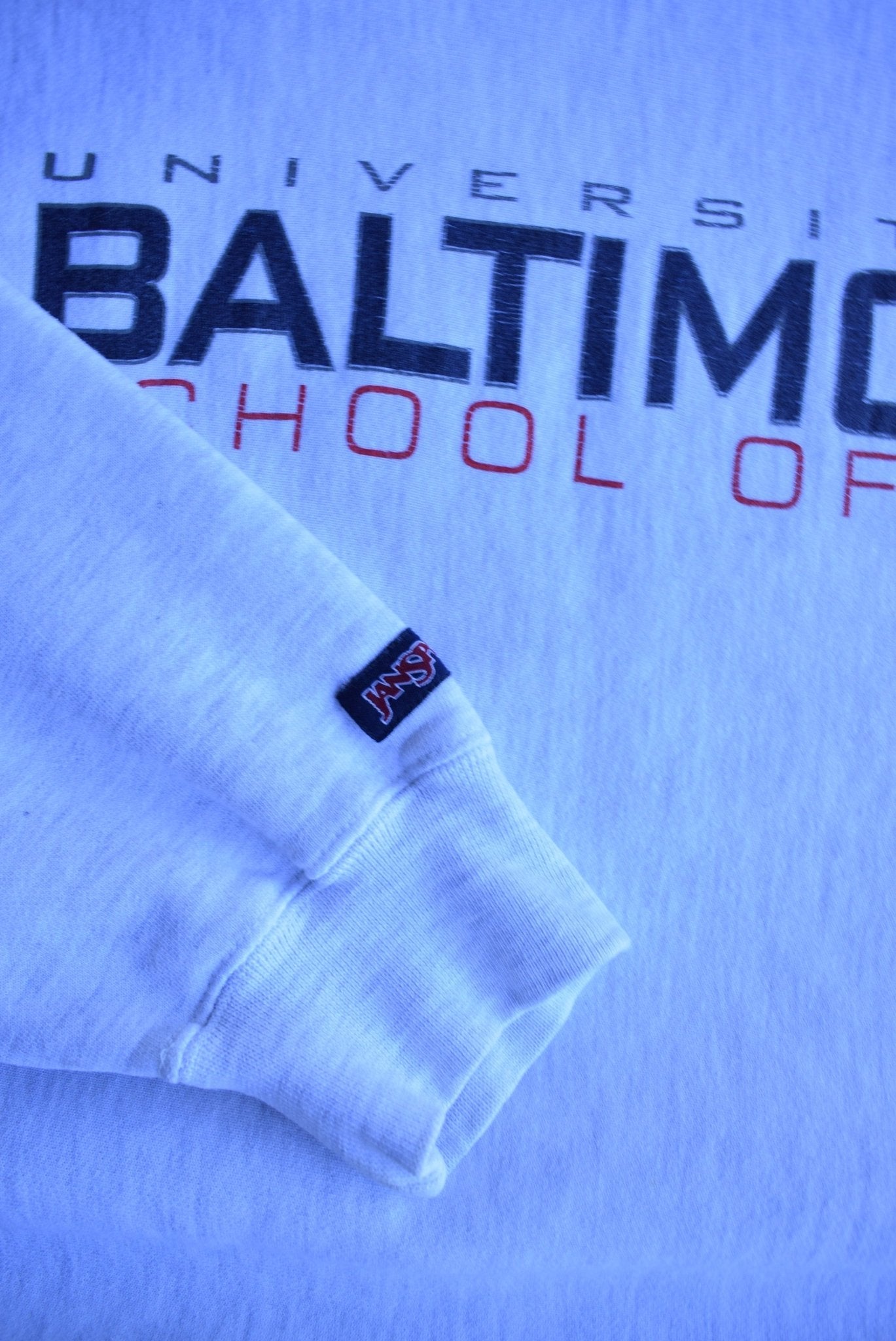 *Reverse - weave* Vintage Jansport x University of Baltimore Crewneck (M) - Retrospective Store