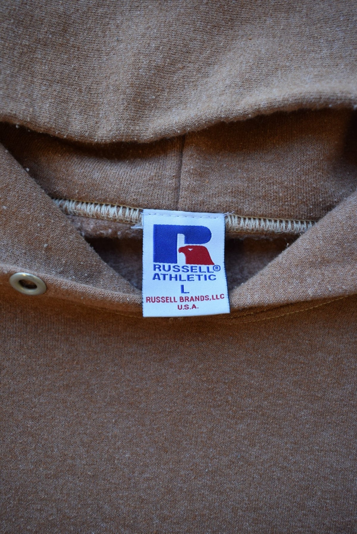 Russell Athletic Brown Hoodie — 1990s (M/L) - Retrospective Store
