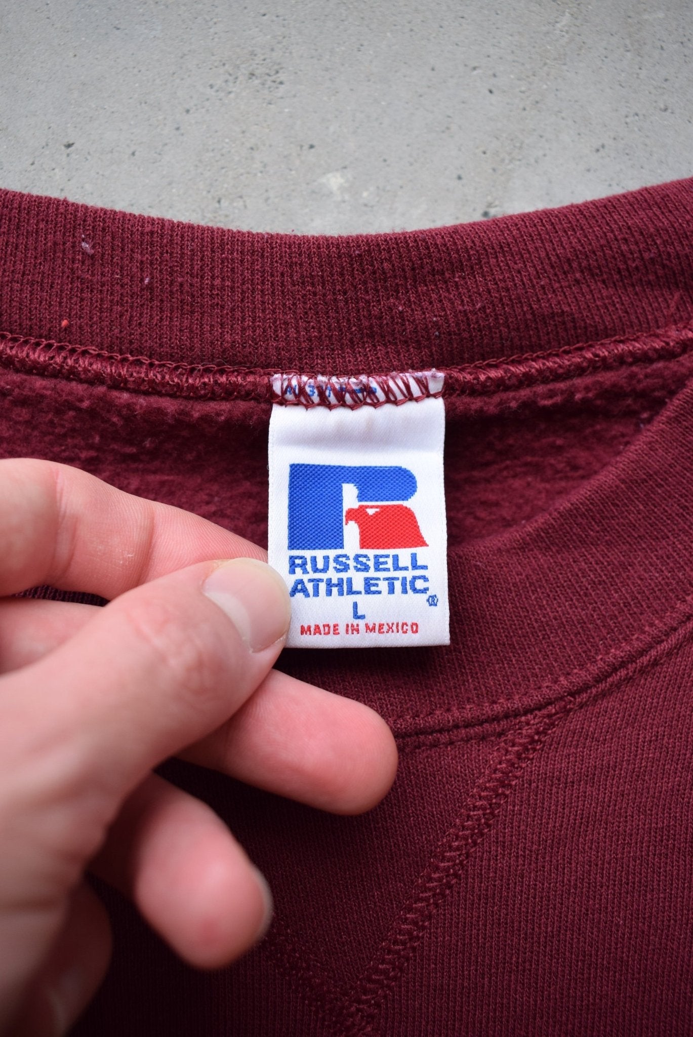 Russell Athletic Burgandy Crewneck — 2000s (L) - Retrospective Store