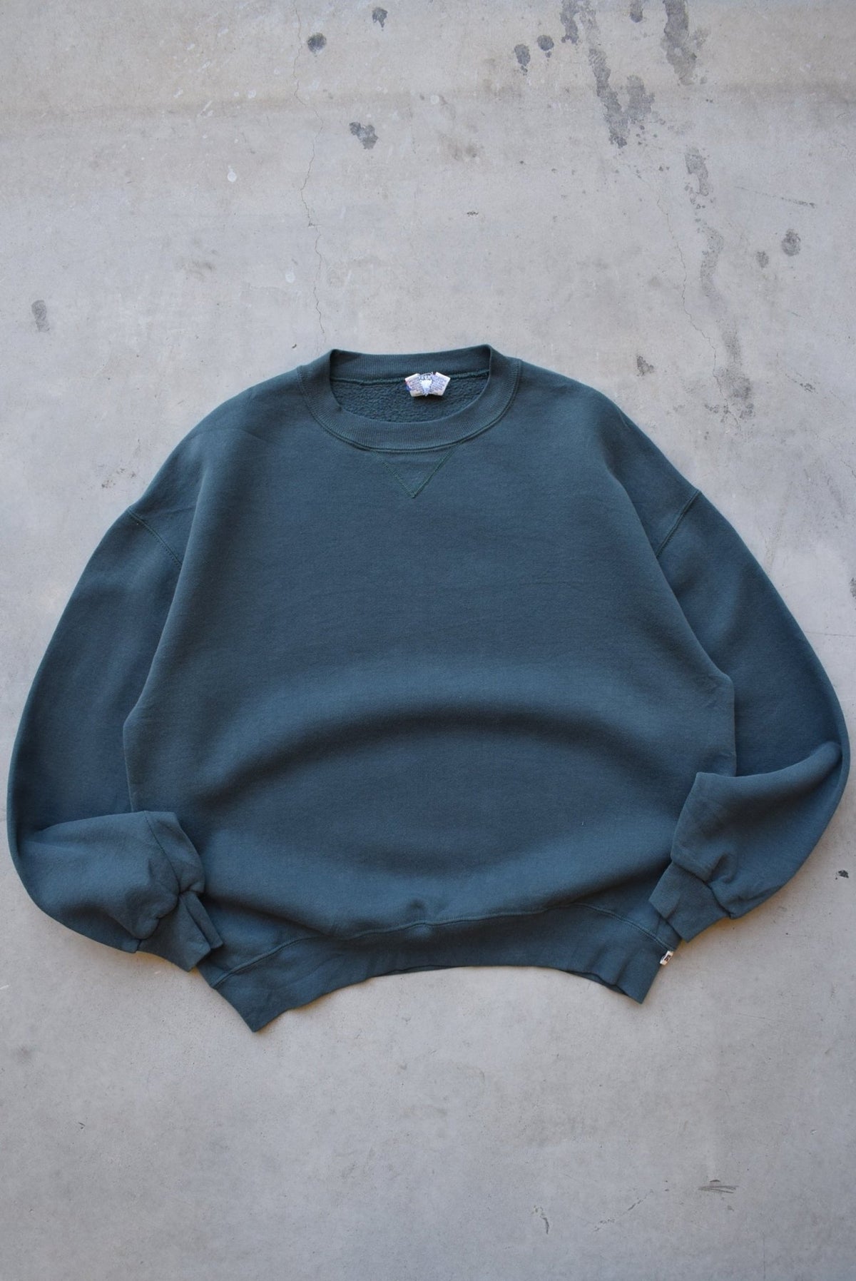 Russell Athletic Forrest-Green Crewneck — 1990s (L) - Retrospective Store