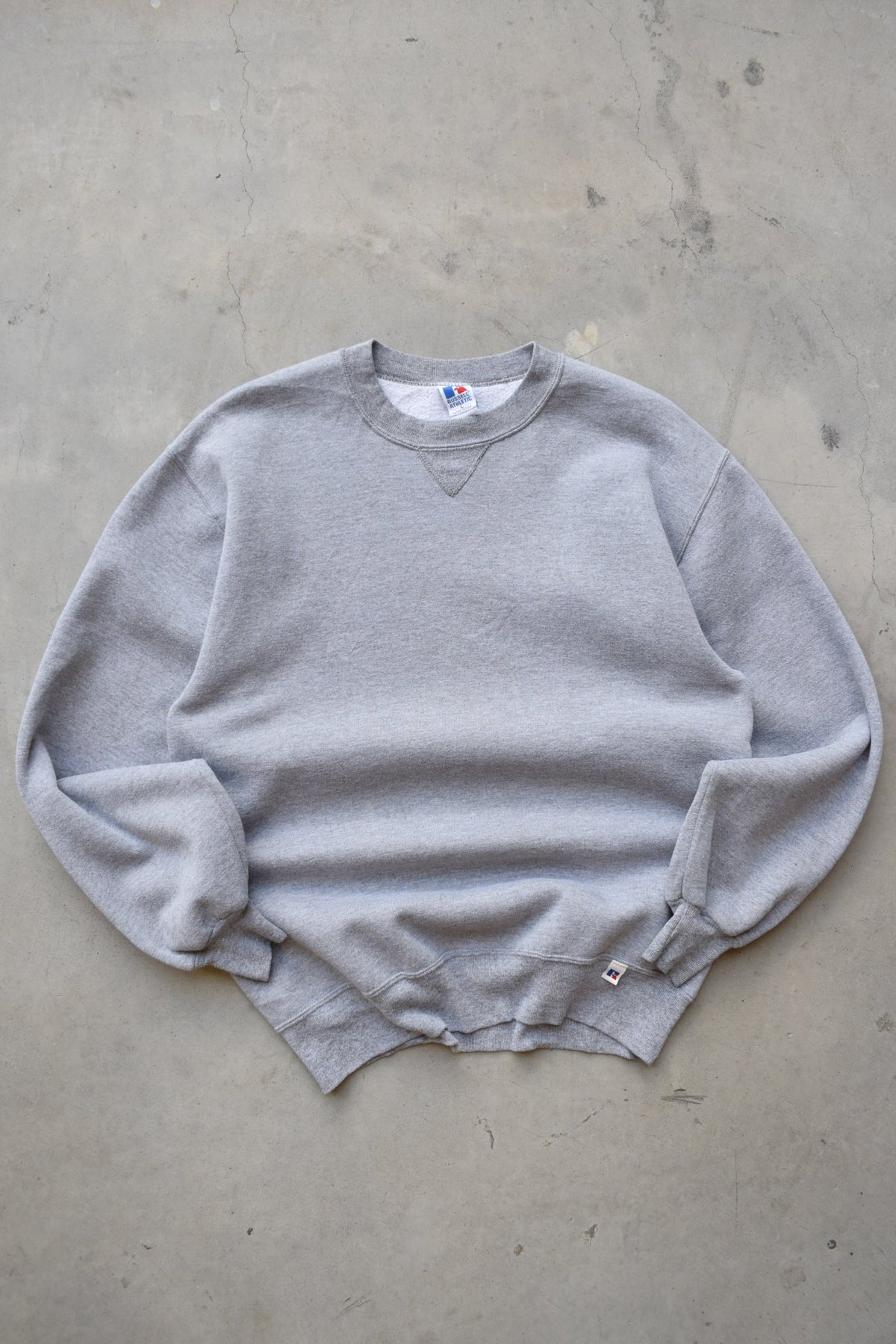 Russell Athletic Grey Crewneck — 1990s (L) - Retrospective Store