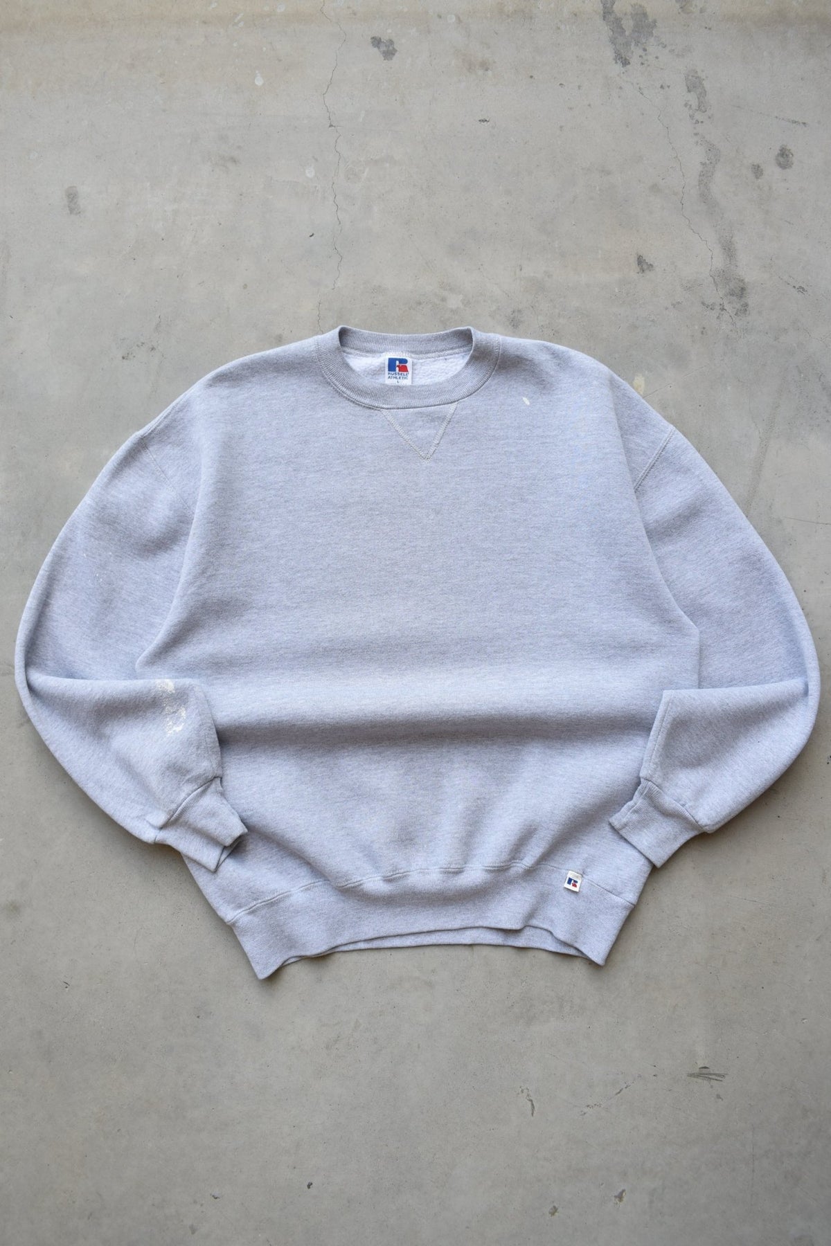 Russell Athletic Grey Crewneck — 1990s (L) - Retrospective Store