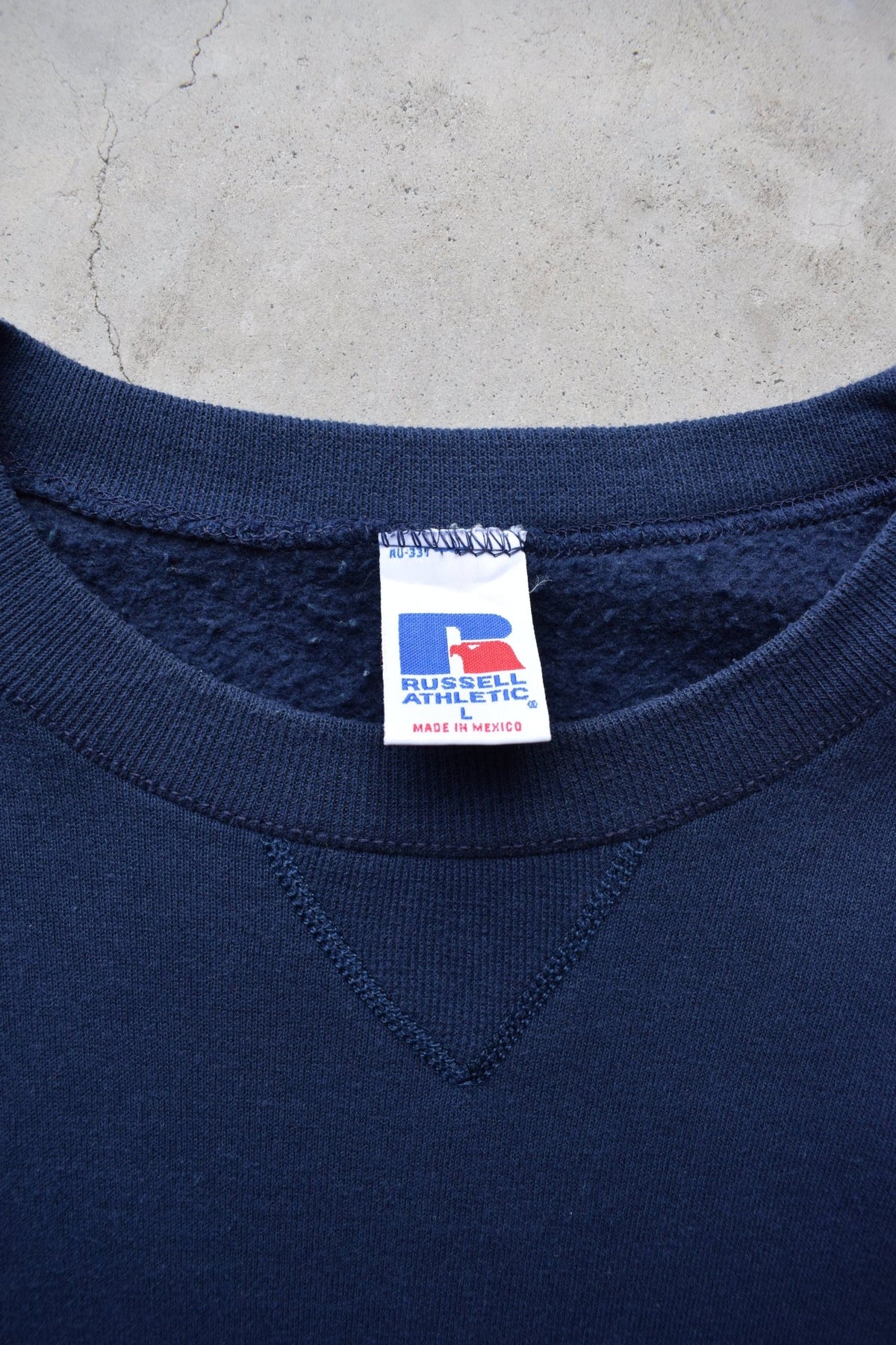 Russell Athletic Navy Crewneck — 1990s (L) - Retrospective Store
