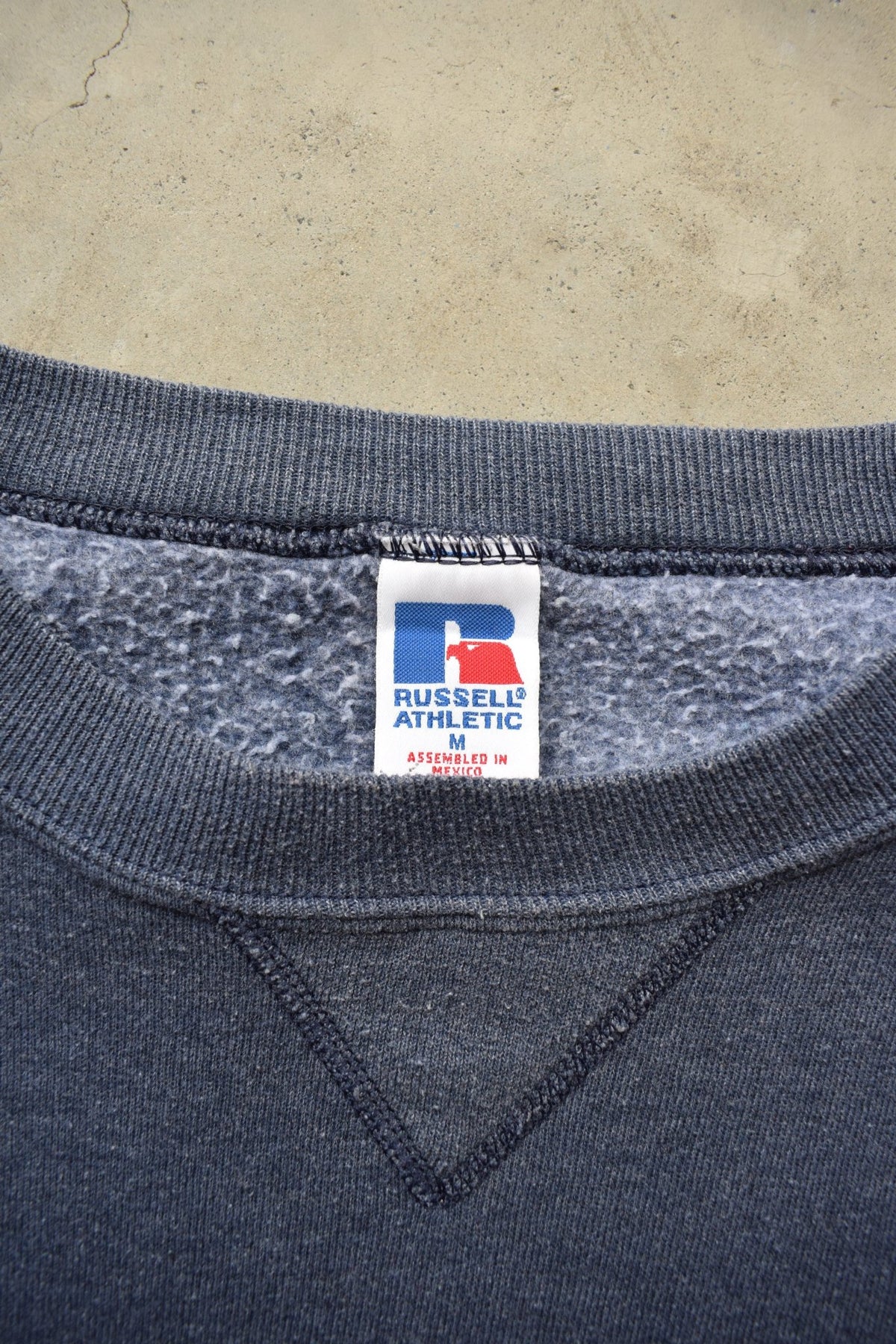 Russell Athletic Navy Crewneck — 1990s (M) - Retrospective Store