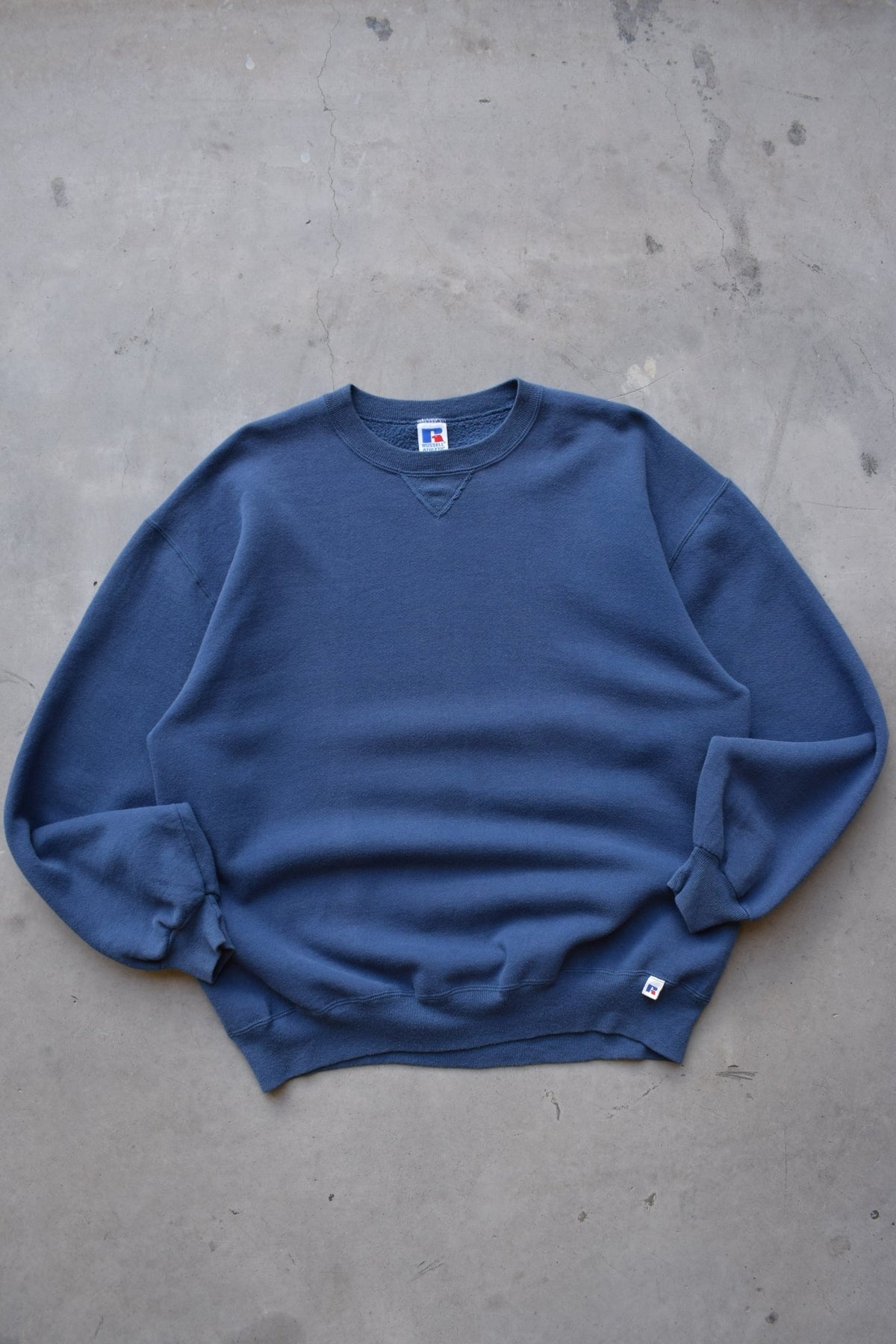 Russell Athletic Navy Crewneck — 1990s (XL) - Retrospective Store