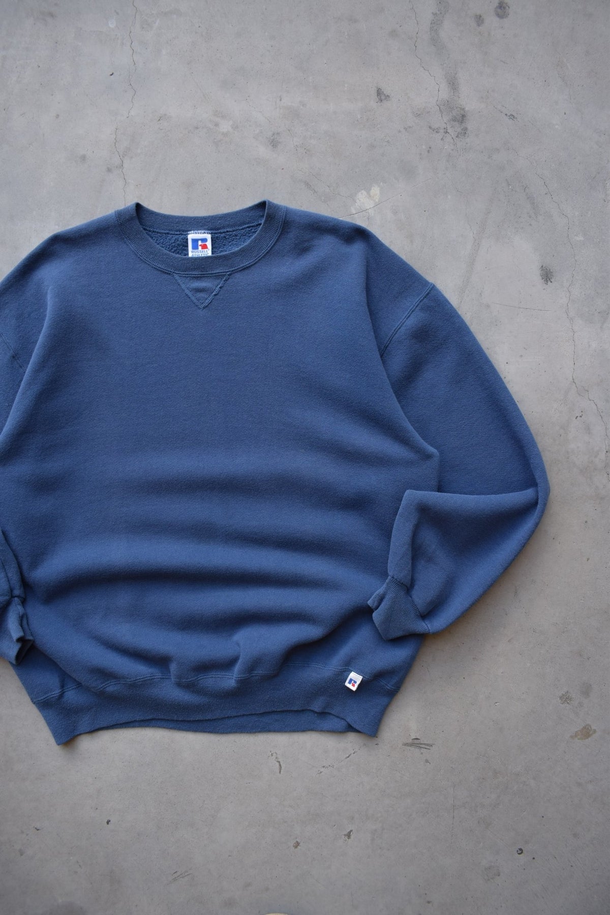 Russell Athletic Navy Crewneck — 1990s (XL) - Retrospective Store