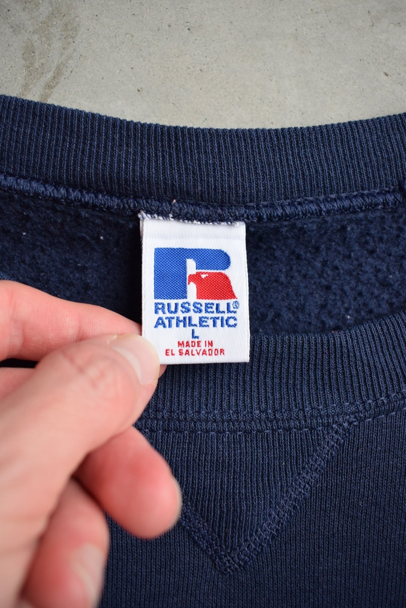 Russell Athletic Navy Crewneck — 2000s (L) - Retrospective Store
