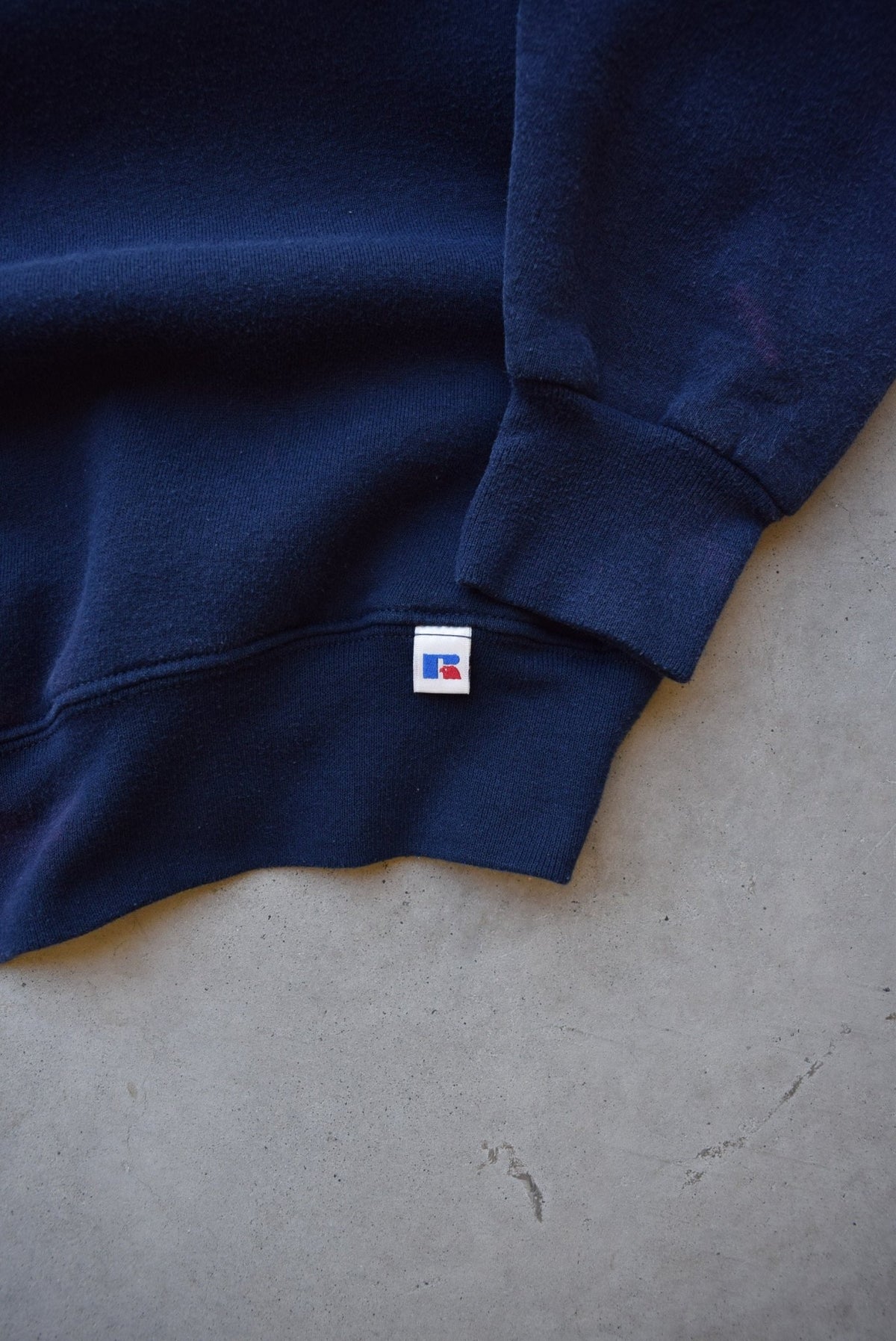 Russell Athletic Navy Quarter Zip — 1990s (L) - Retrospective Store
