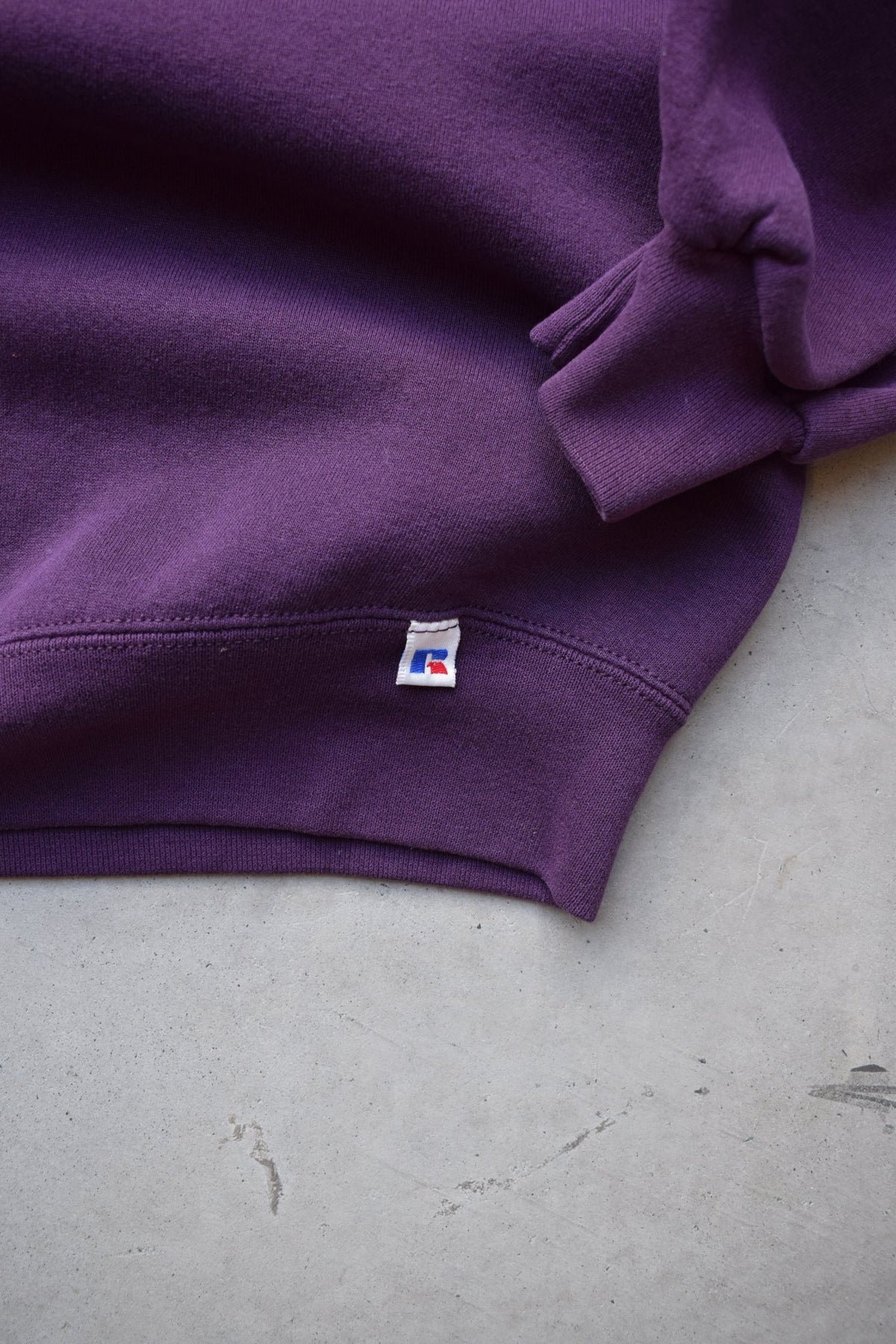 Russell Athletic Purple Crewneck — 1990s (XL) - Retrospective Store