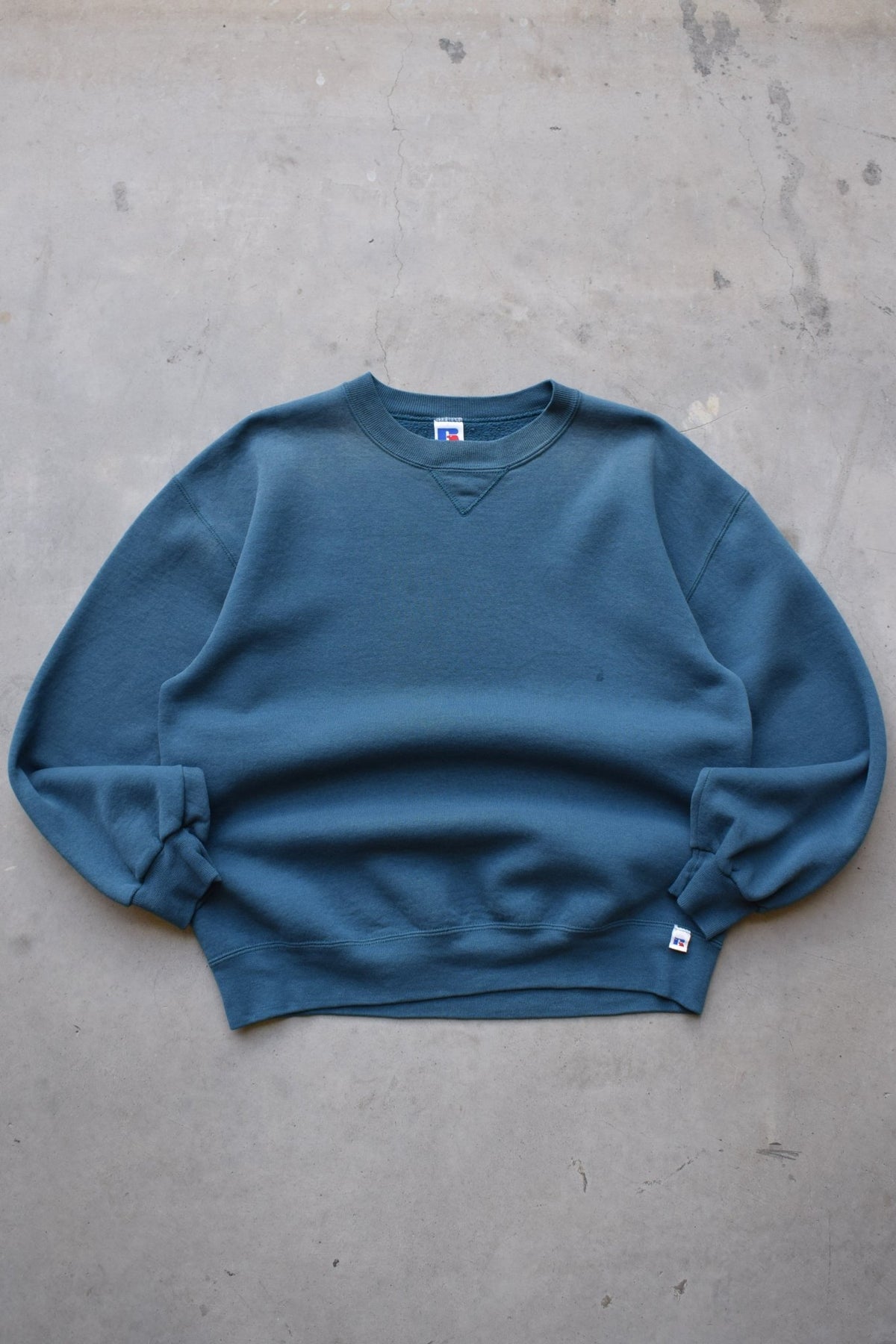 Russell Athletic Teal Crewneck — 1990s (L) - Retrospective Store