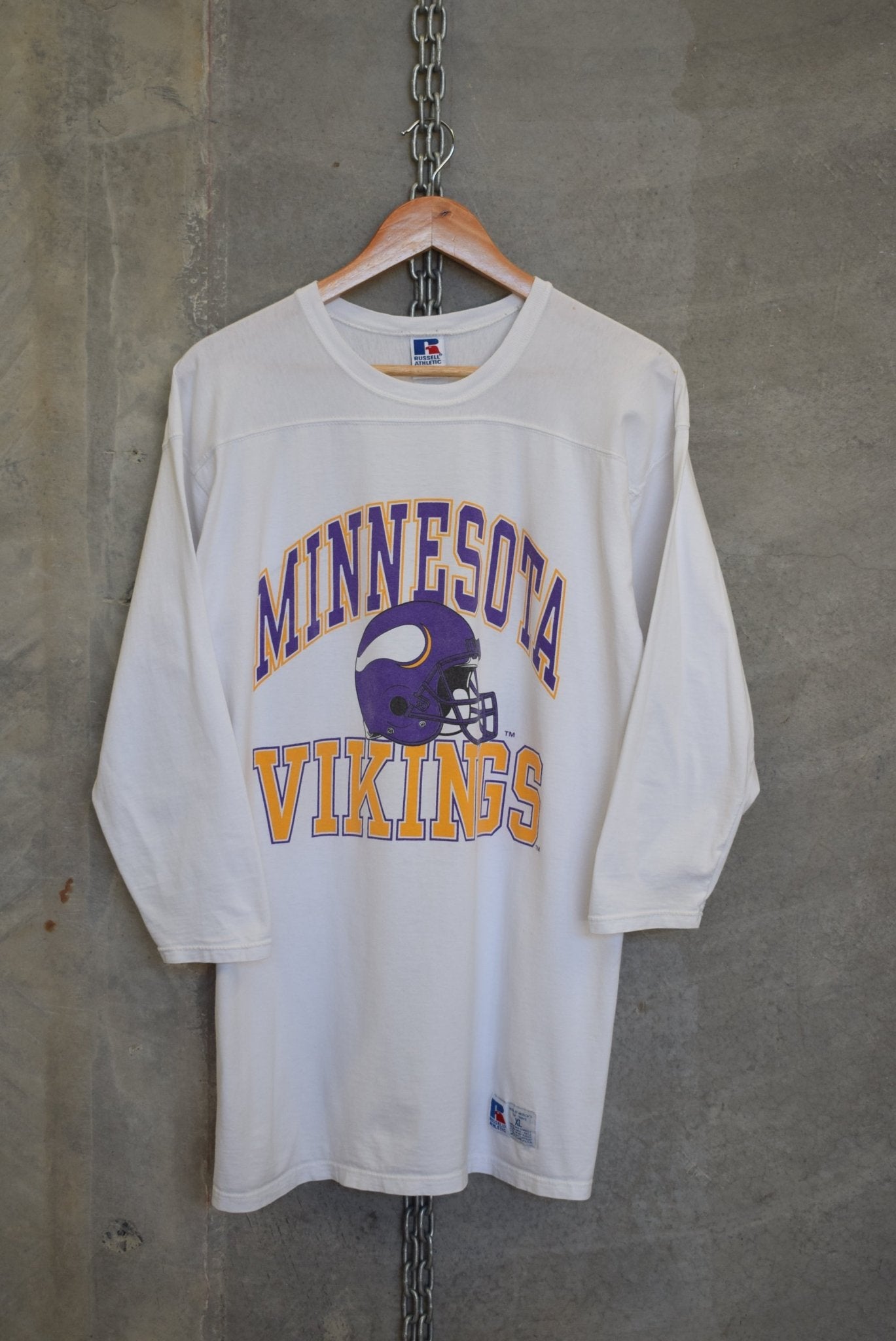 Russell Athletic x NFL Minnesota Vikings Tee — 1998 (L) - Retrospective Store