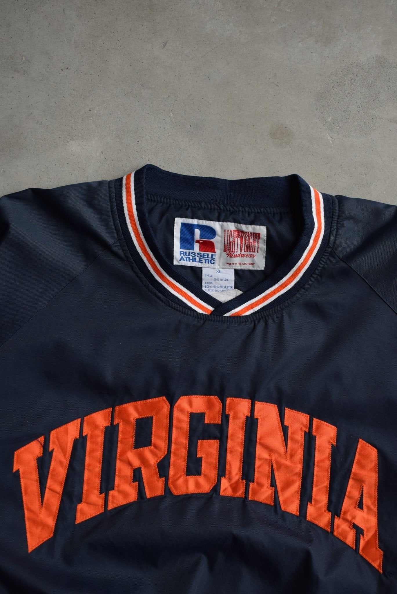 Russell Athletic x University of Virginia Embroidered Pullover Jacket — 1990s (XL/XXL) - Retrospective Store