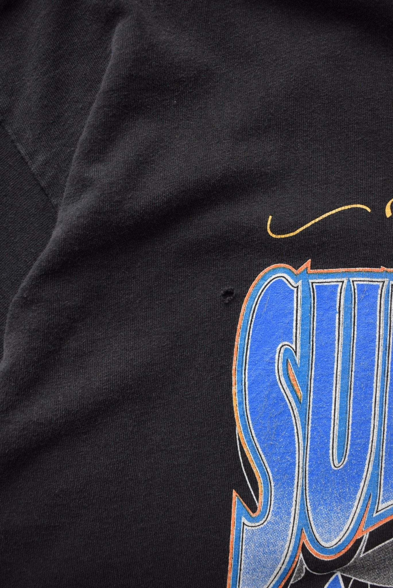 Salem x NFL Denver Broncos Superbowl Black Graphic Tee — 1993 (XL) - Retrospective Store