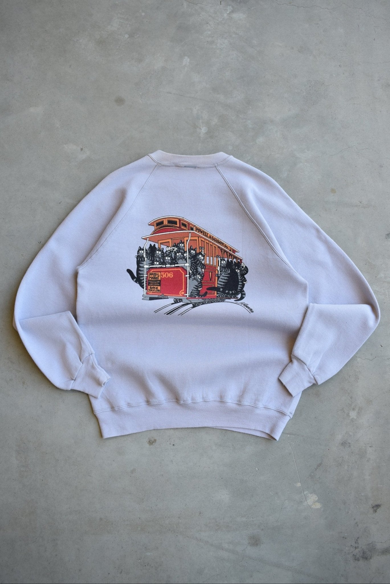 San Francisco Grey Graphic Crewneck —1990s (M) - Retrospective Store