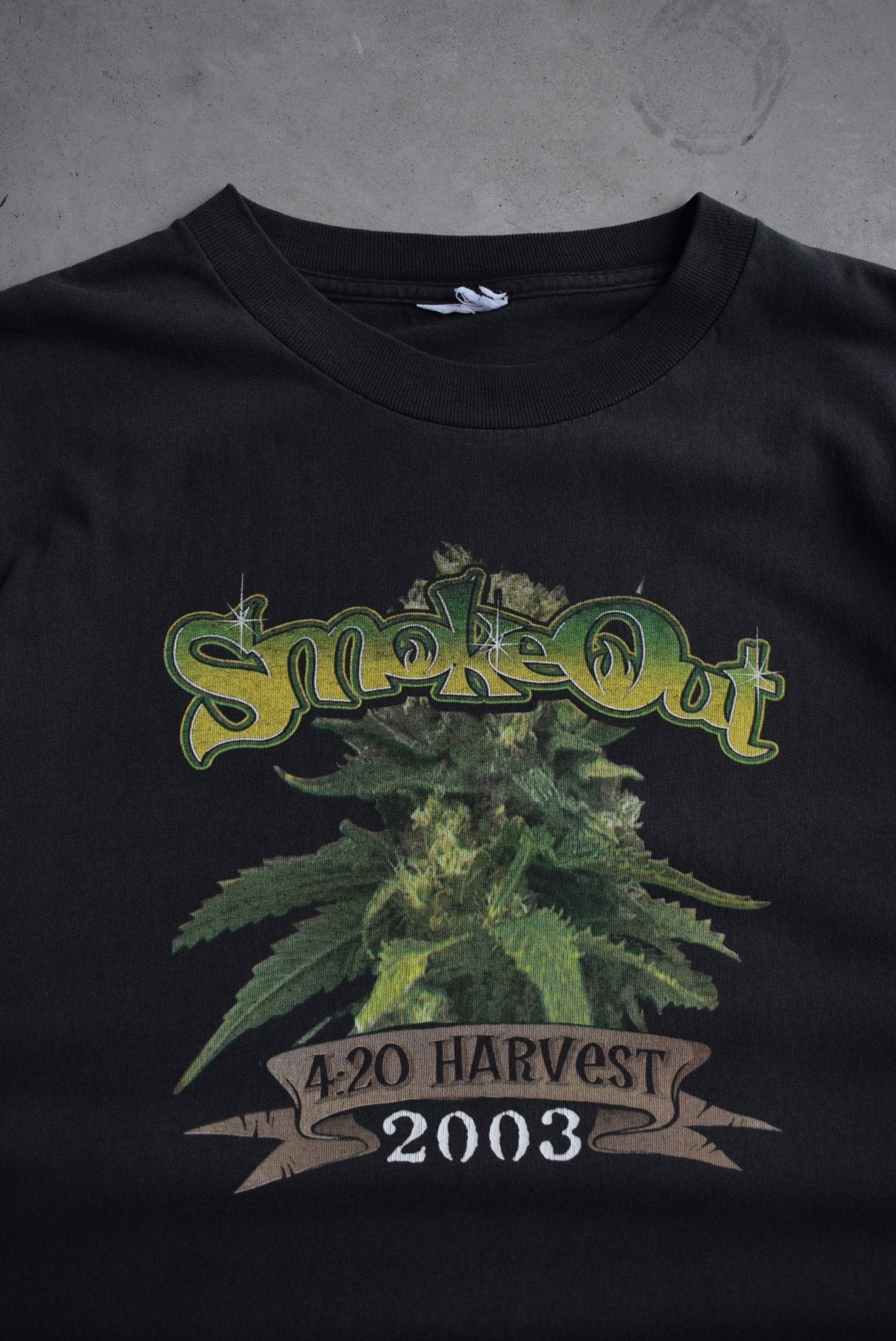 Smoke Out 4:20 Tour Black Graphic Tee — 2003 (XL) - Retrospective Store