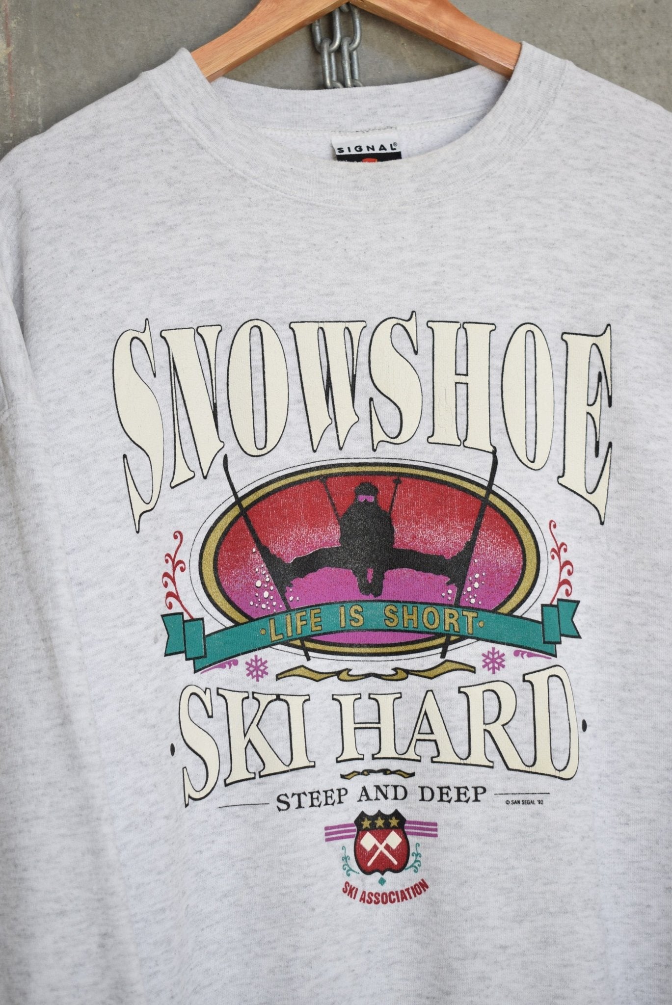 Snowshoe Ski Resort Crewneck — 1992 (XL) - Retrospective Store